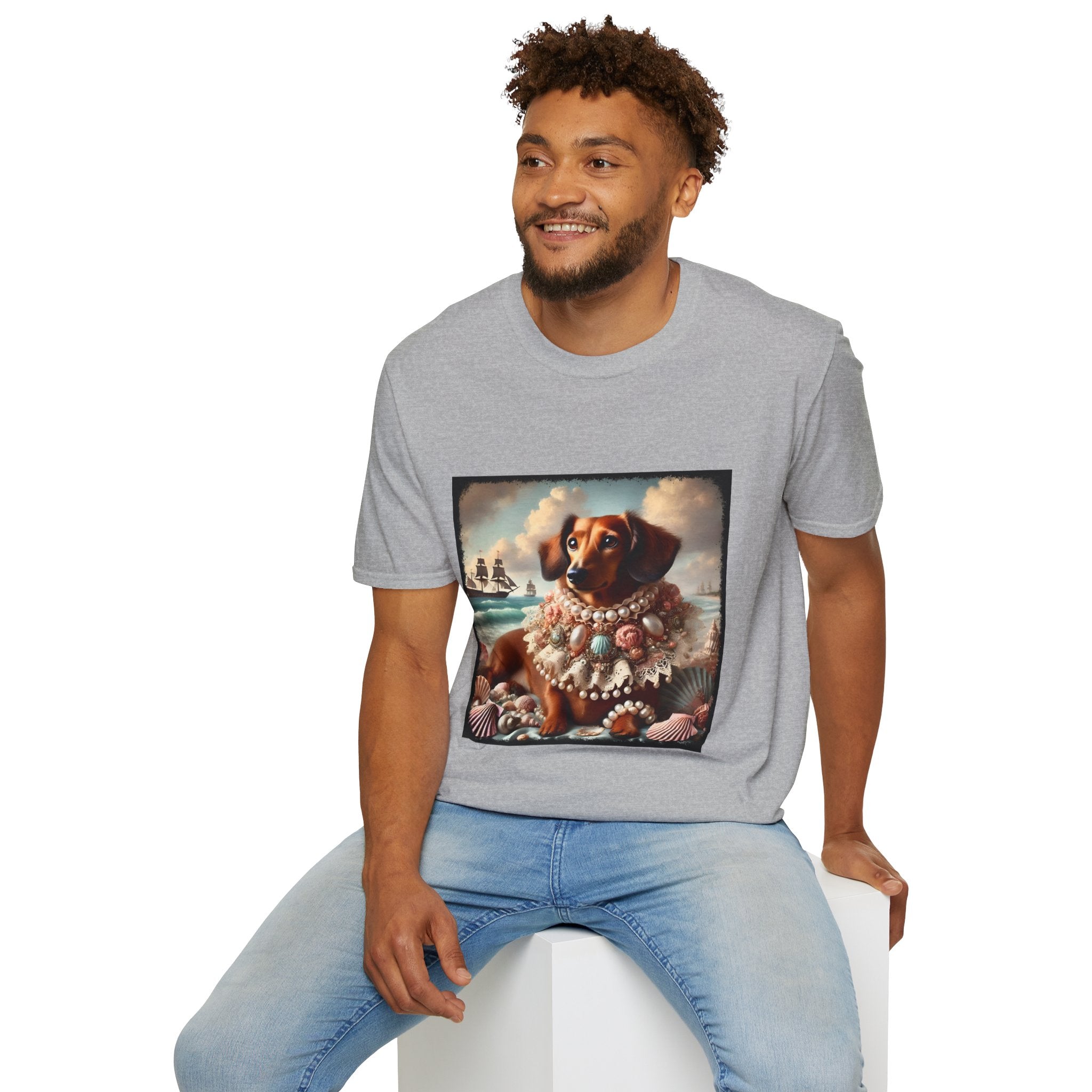 Dachshund Ocean Muse | Unisex Dog T-Shirt
