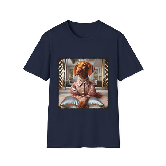 Vizsla Pawfluencer design dog lover unisex t-shirt in navy