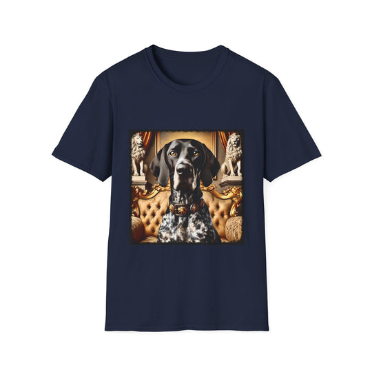 German Shorthaired Pointer Refined Rougue design dog lover unisex t-shirt in navy