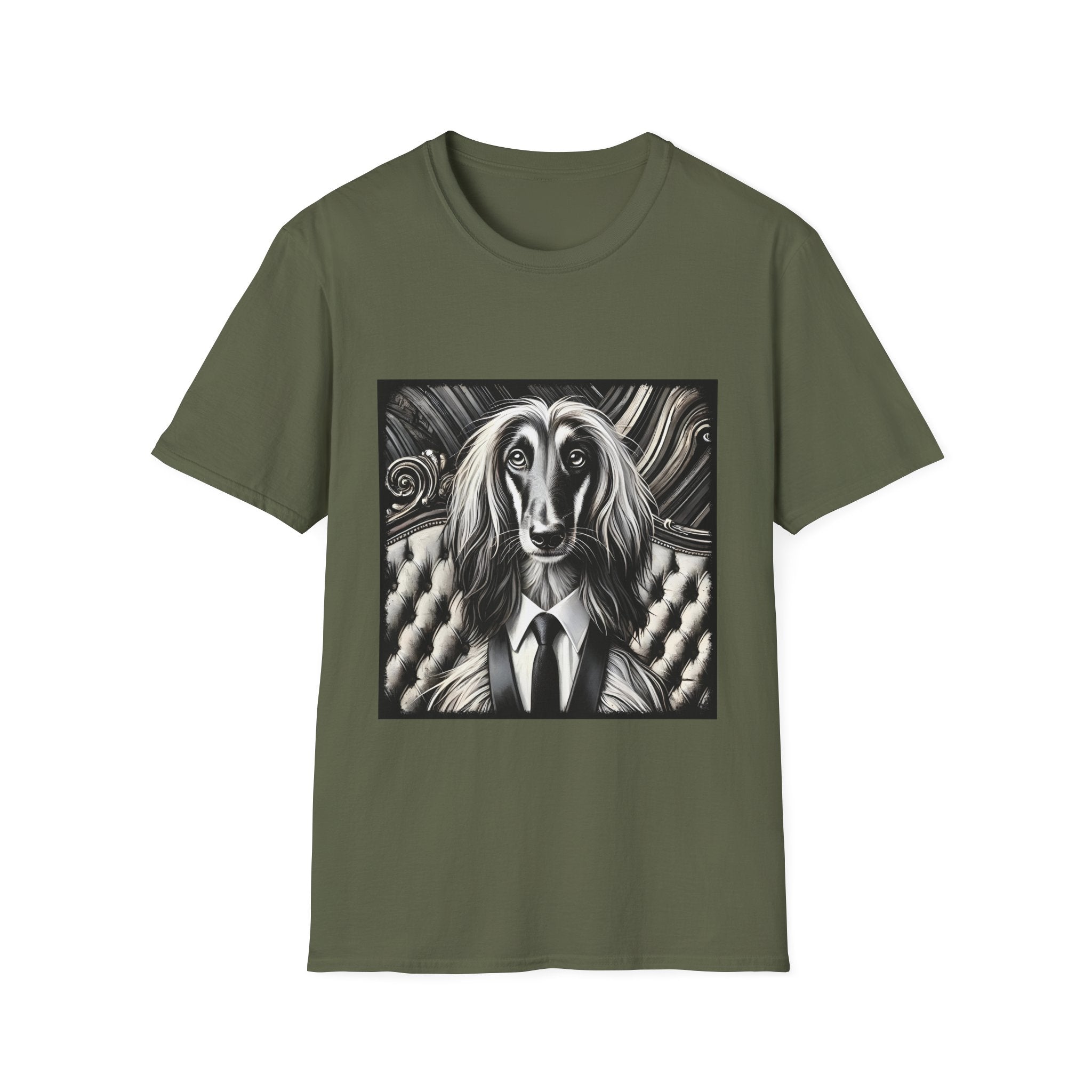 Afghan Hound Shirt | B&W Bold Tie Dog Lover Tee