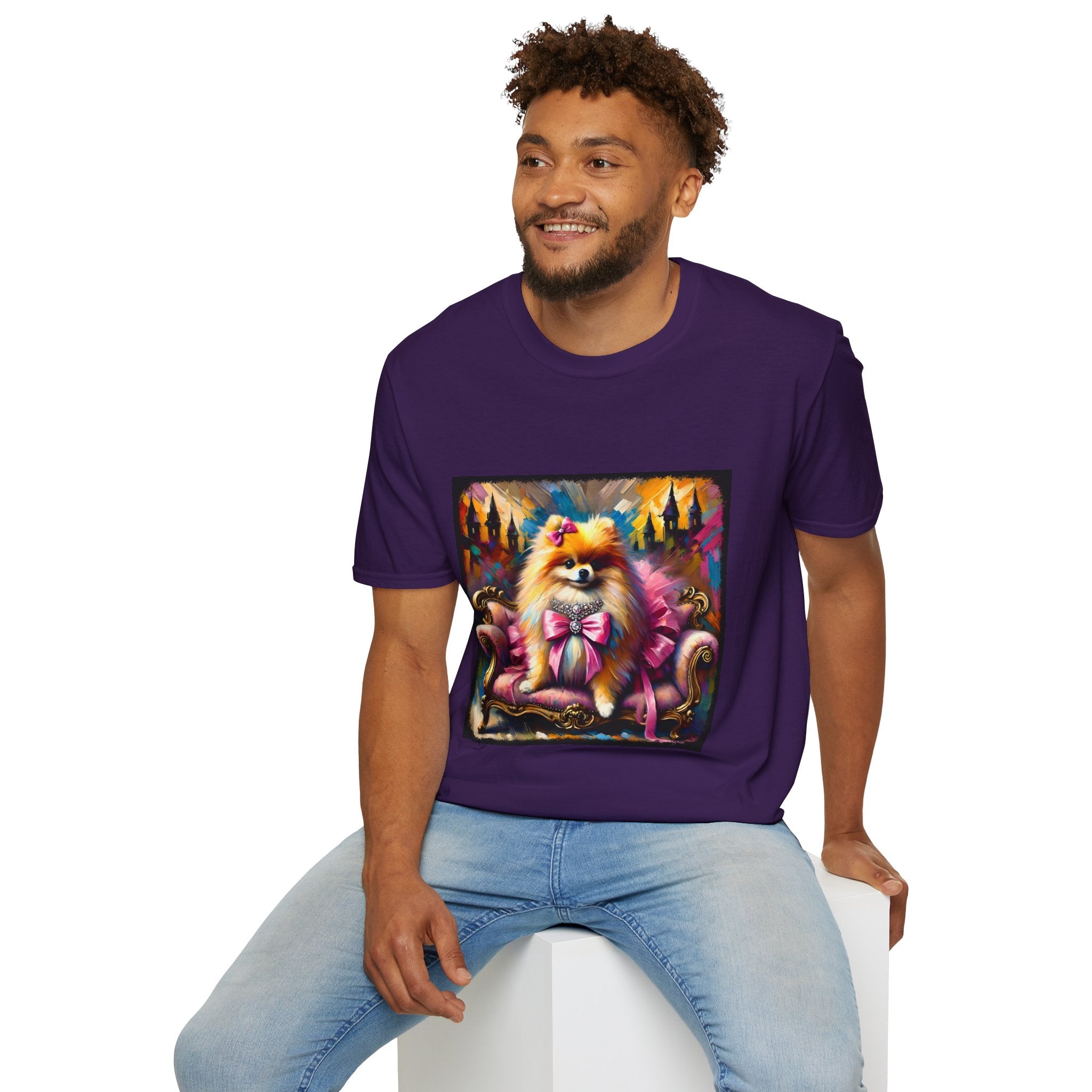 Pomeranian Pink Princess Classic | Unisex Dog T-Shirt