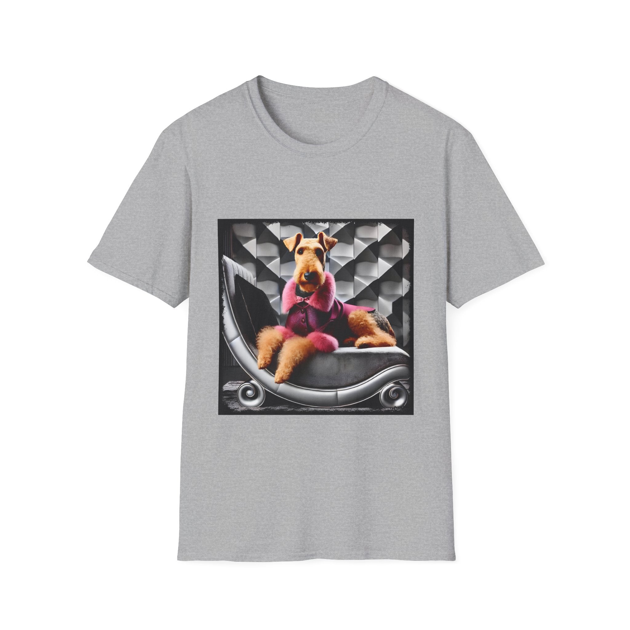 Airedale Terrier Shirt | Pink Star Dog Lover Tee