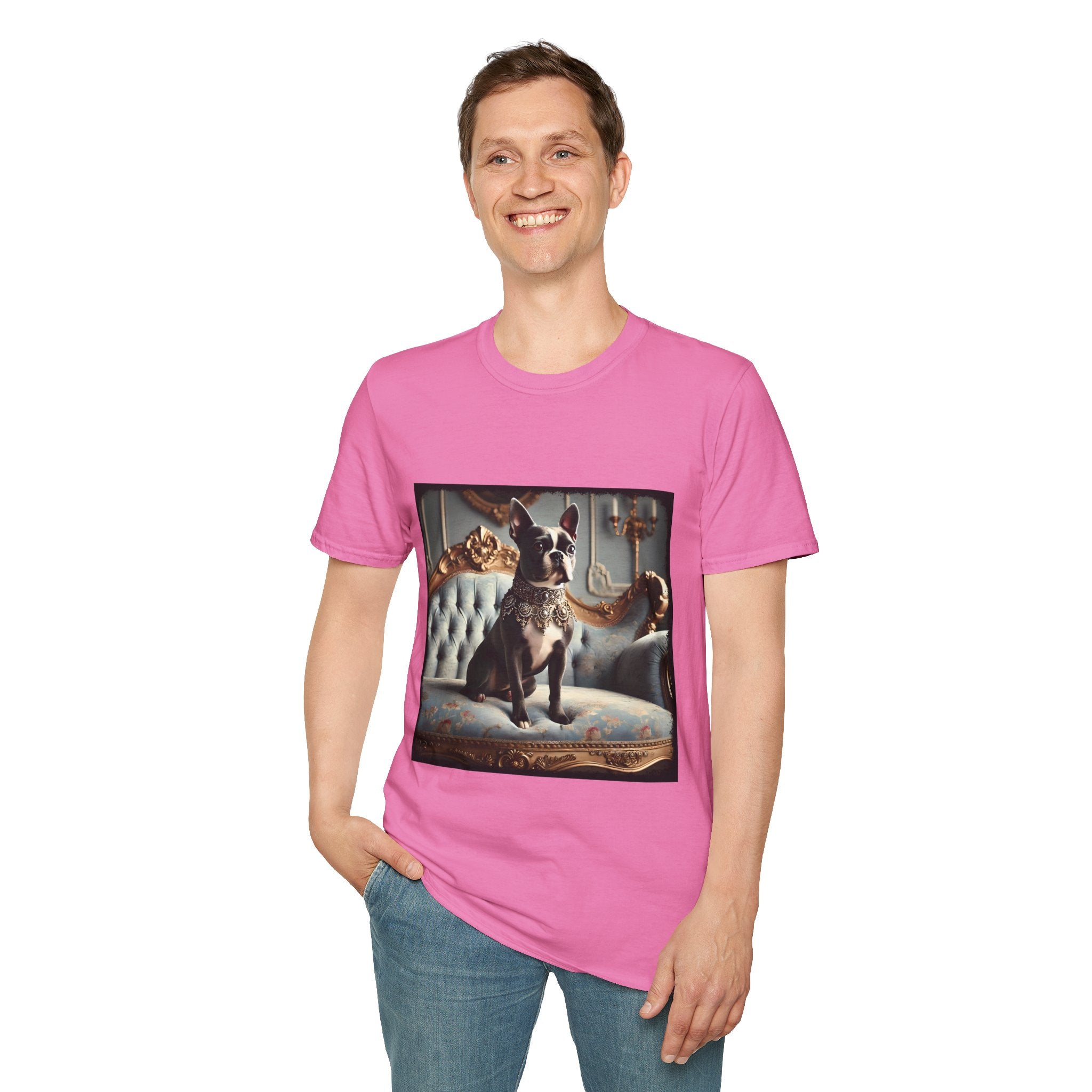 Boston Terrier Blue Royalty | Unisex Dog T-Shirt