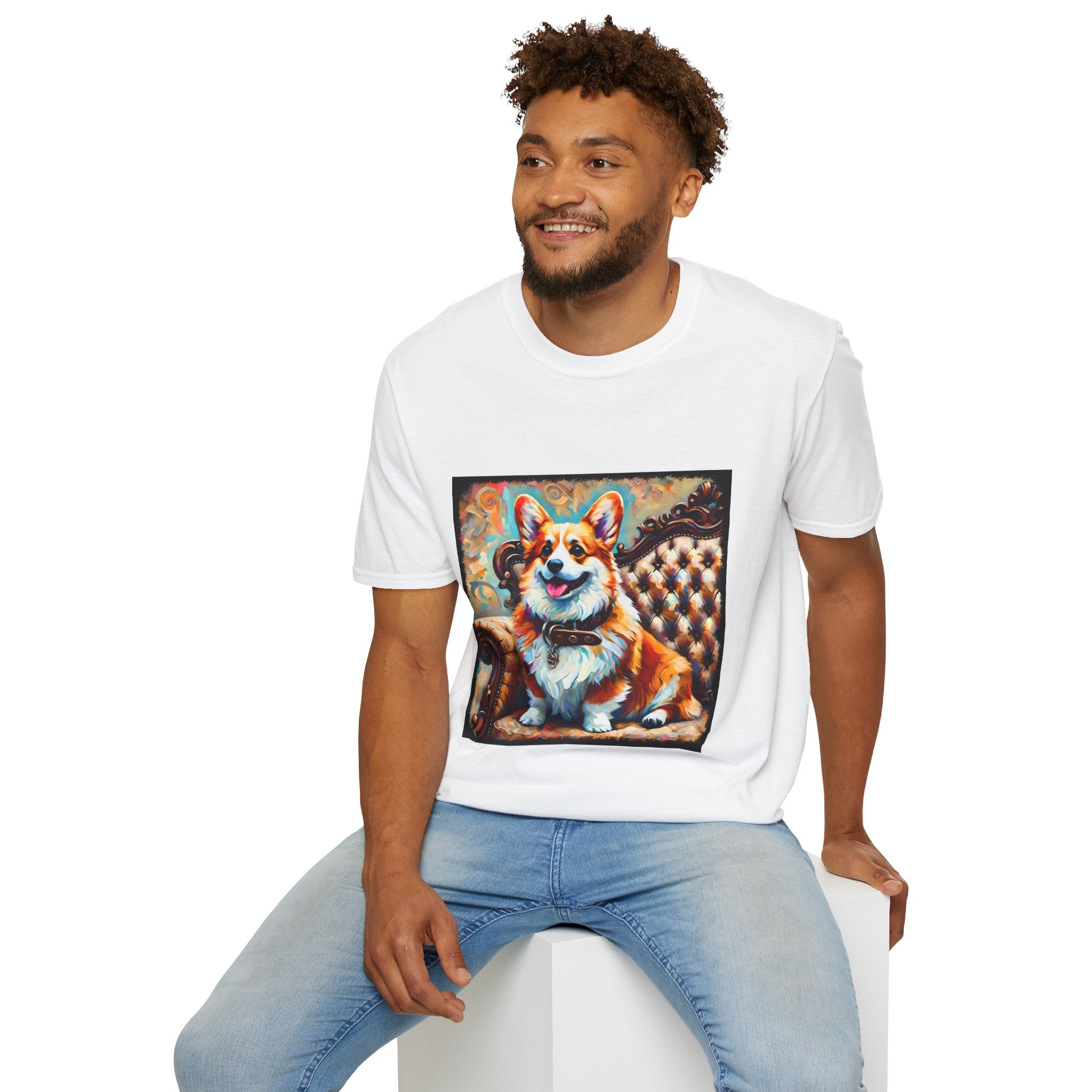 Pembroke Welsh Corgi Warm Swirl | Unisex Dog T-Shirt