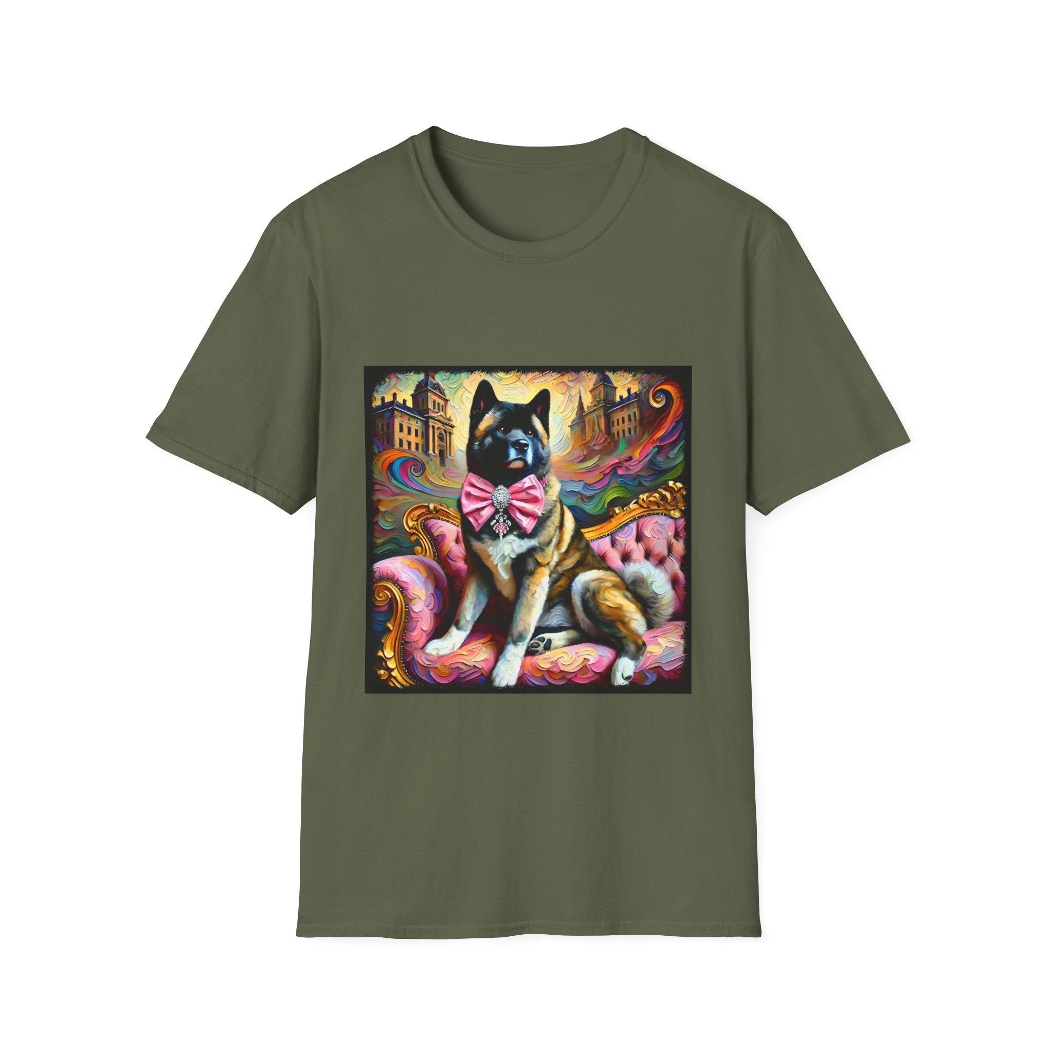 Akita Shirt | Diamond Bow Classic Dog Lover Tee