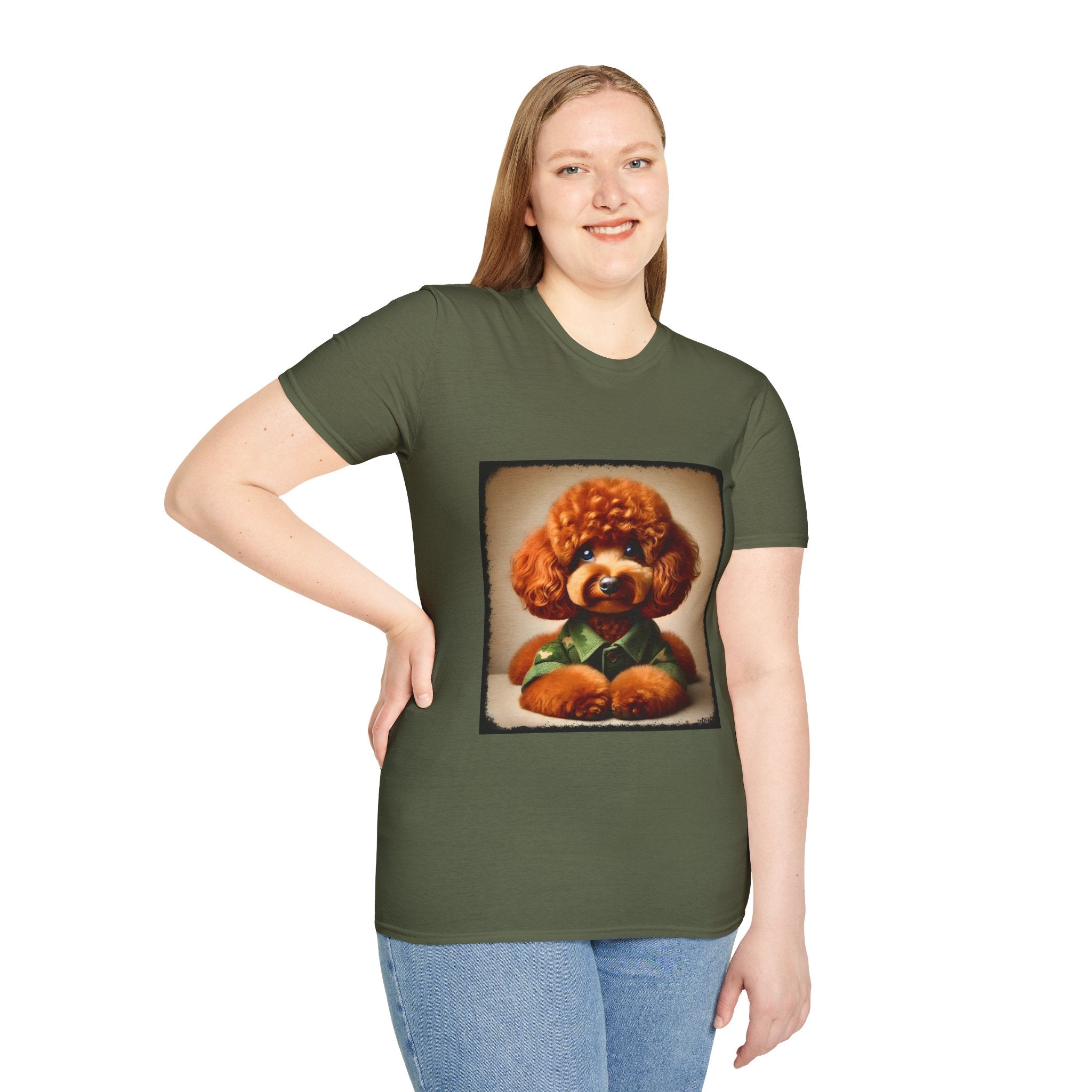 Poodle Tactical Babe | Unisex Dog T-Shirt