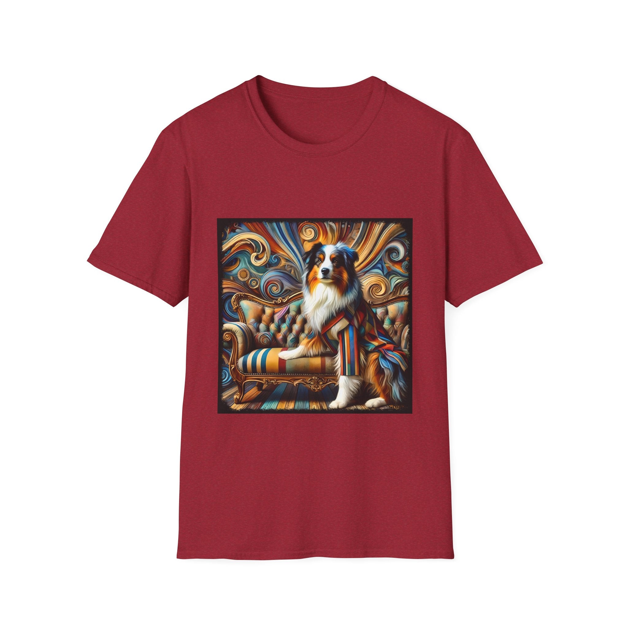 Australian Shepherd Warm Swirl | Unisex Dog T-Shirt