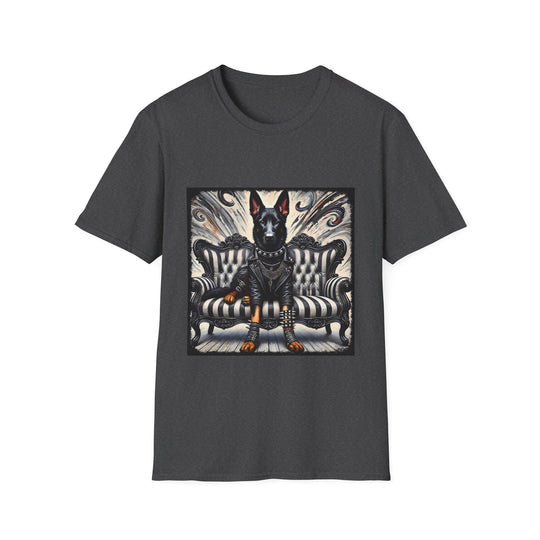German Shepherd Bold Rebel design dog lover unisex t-shirt in dark heather