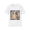 Golden Retriever Supreme Style design dog lover unisex t-shirt in white