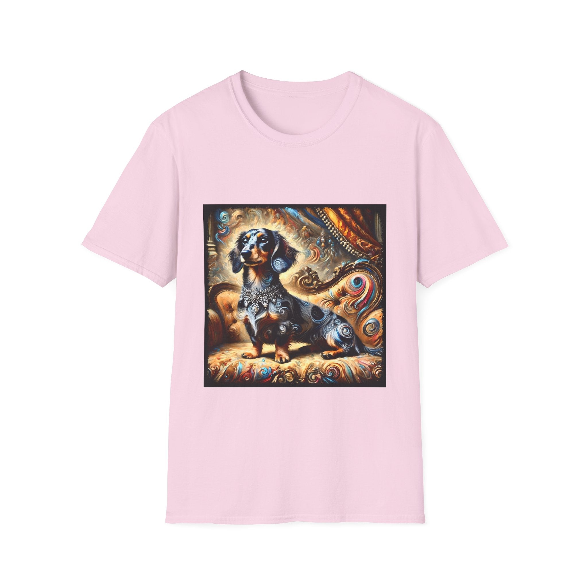 Dachshund Warm Diamond Swirl | Unisex Dog T-Shirt