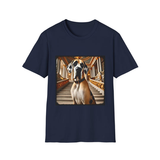 Great Dane Prestige Pup design dog lover unisex t-shirt in navy