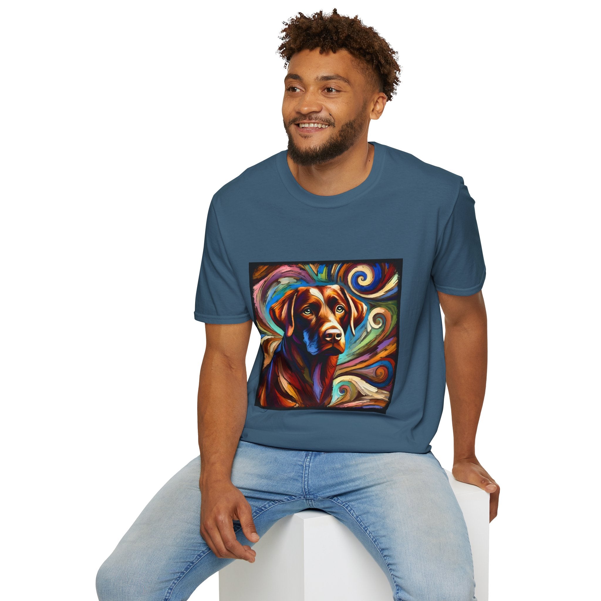 Labrador Retriever Bold Swirl | Unisex Dog T-Shirt