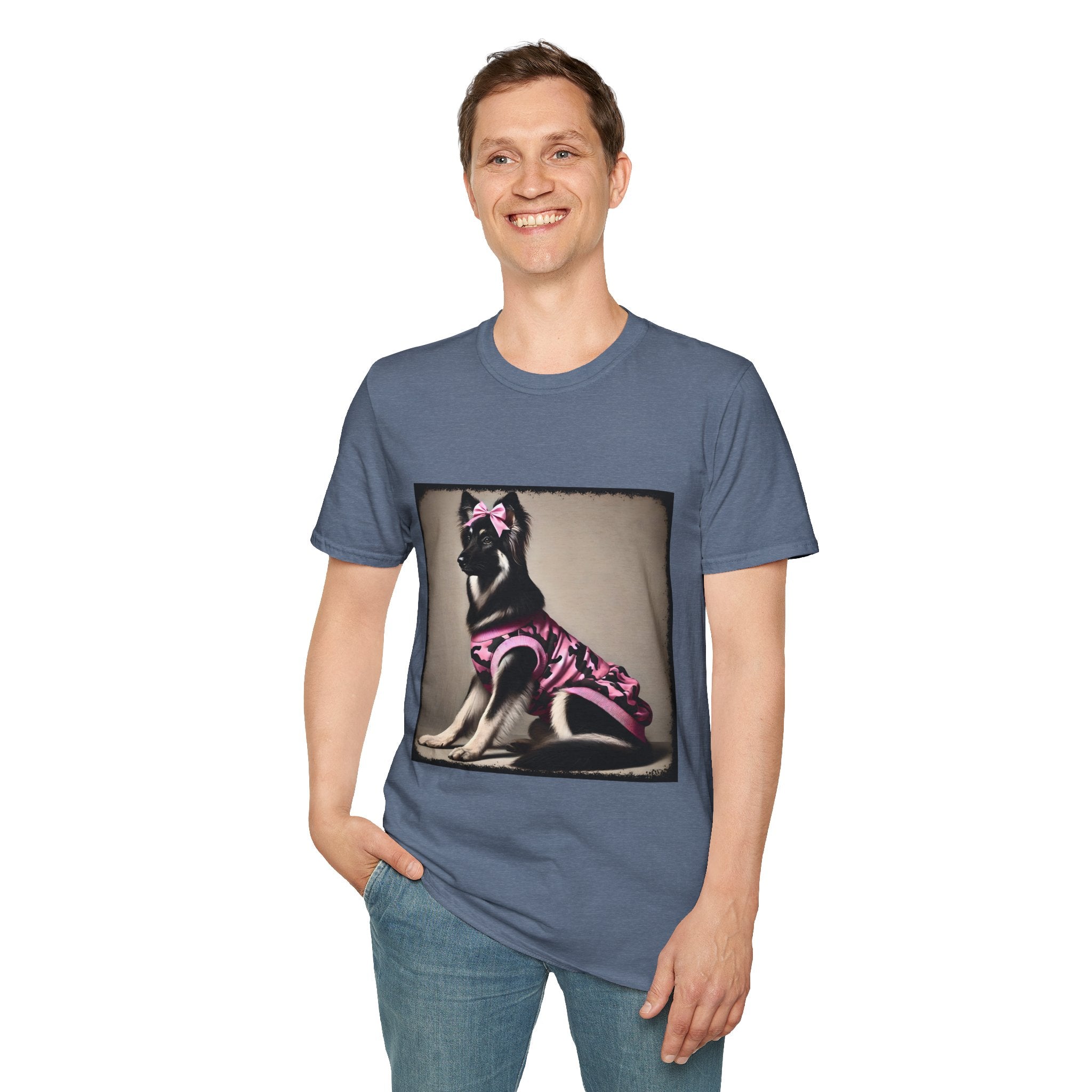 German Shepherd Pink Camo Cutie | Unisex Dog T-Shirt