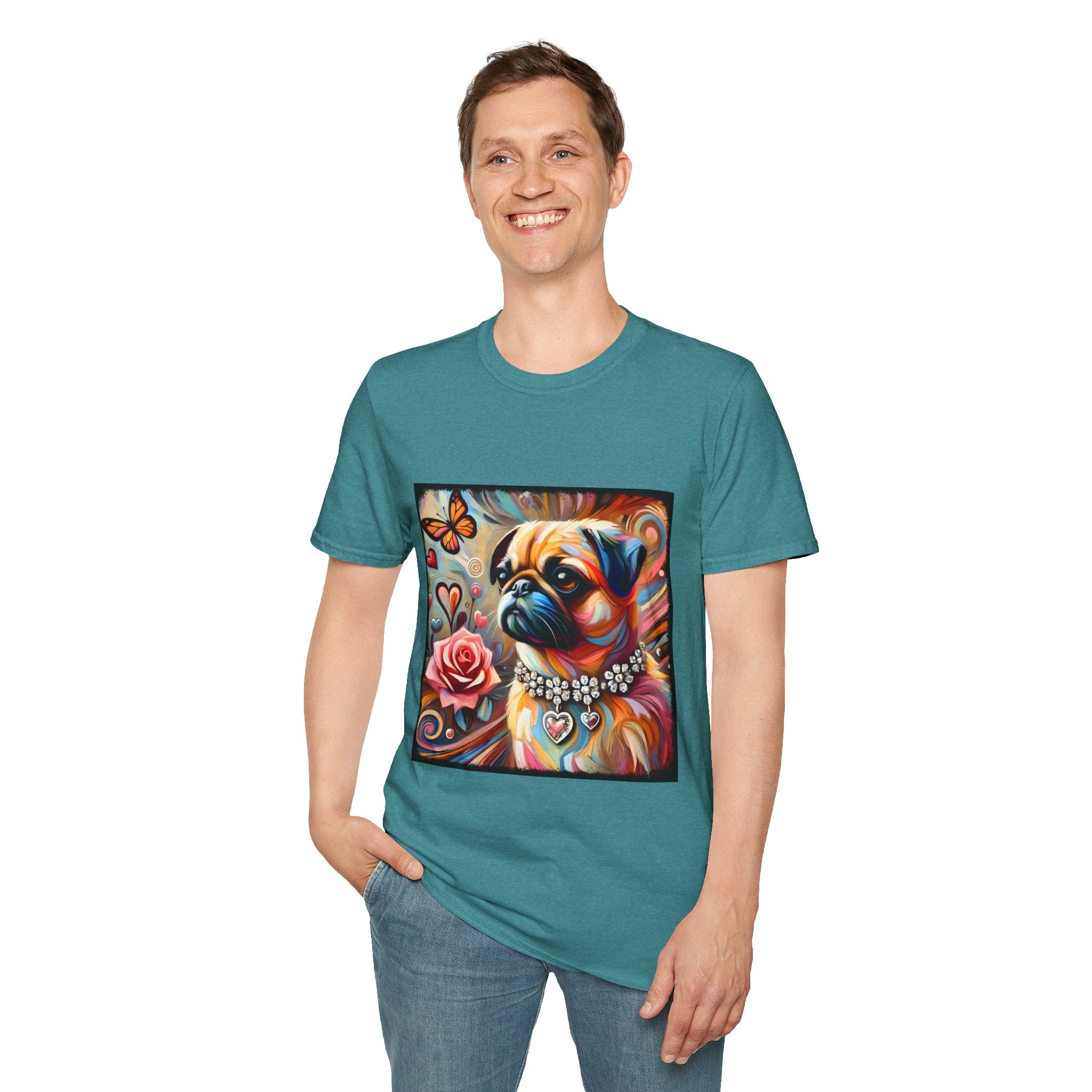 Pug Butterfly Classic | Unisex Dog T-Shirt