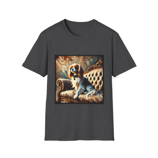 Cavalier King Charles Spaniel Warm Classic design dog lover unisex t-shirt in dark heather