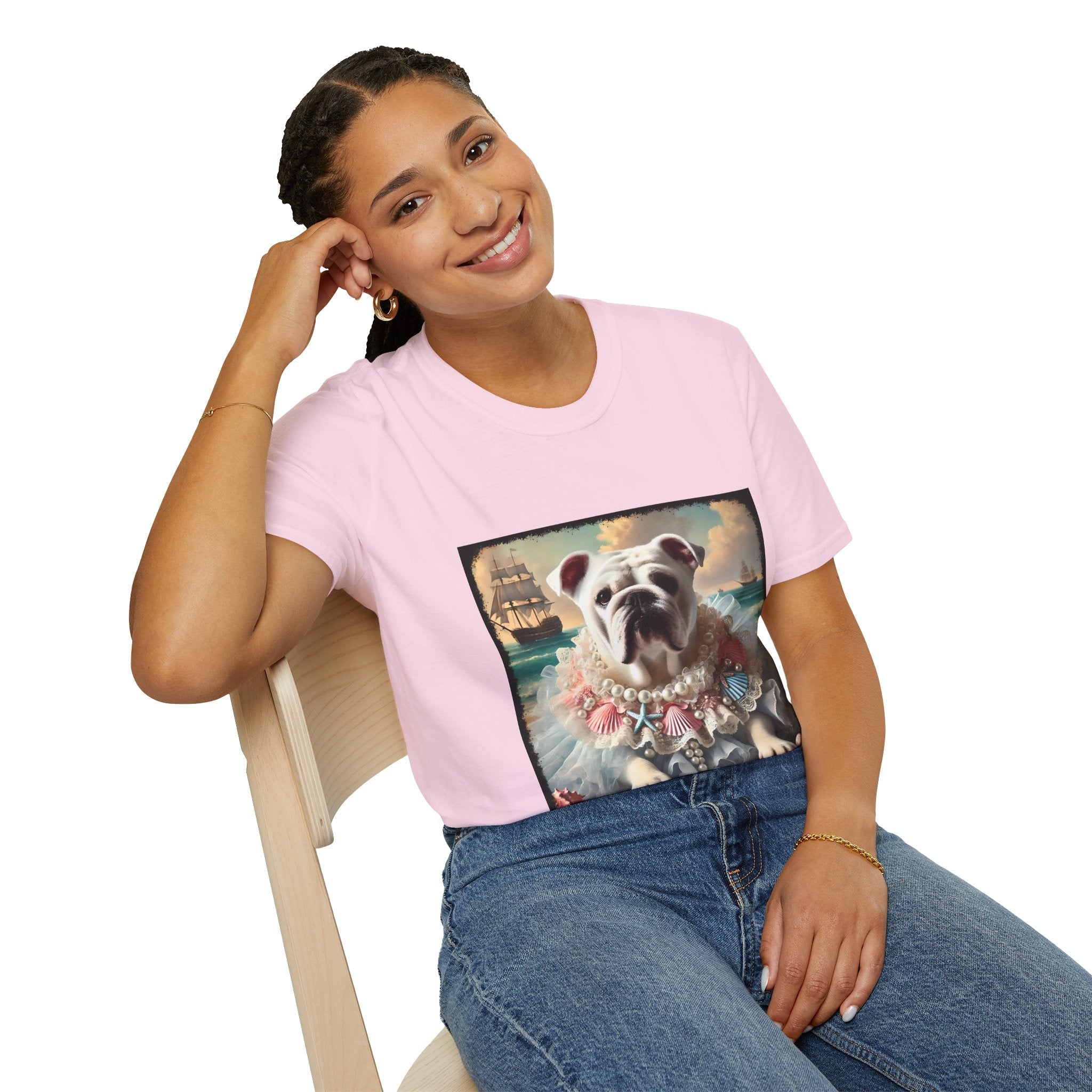 Bulldog Beach Babe | Unisex Dog T-Shirt
