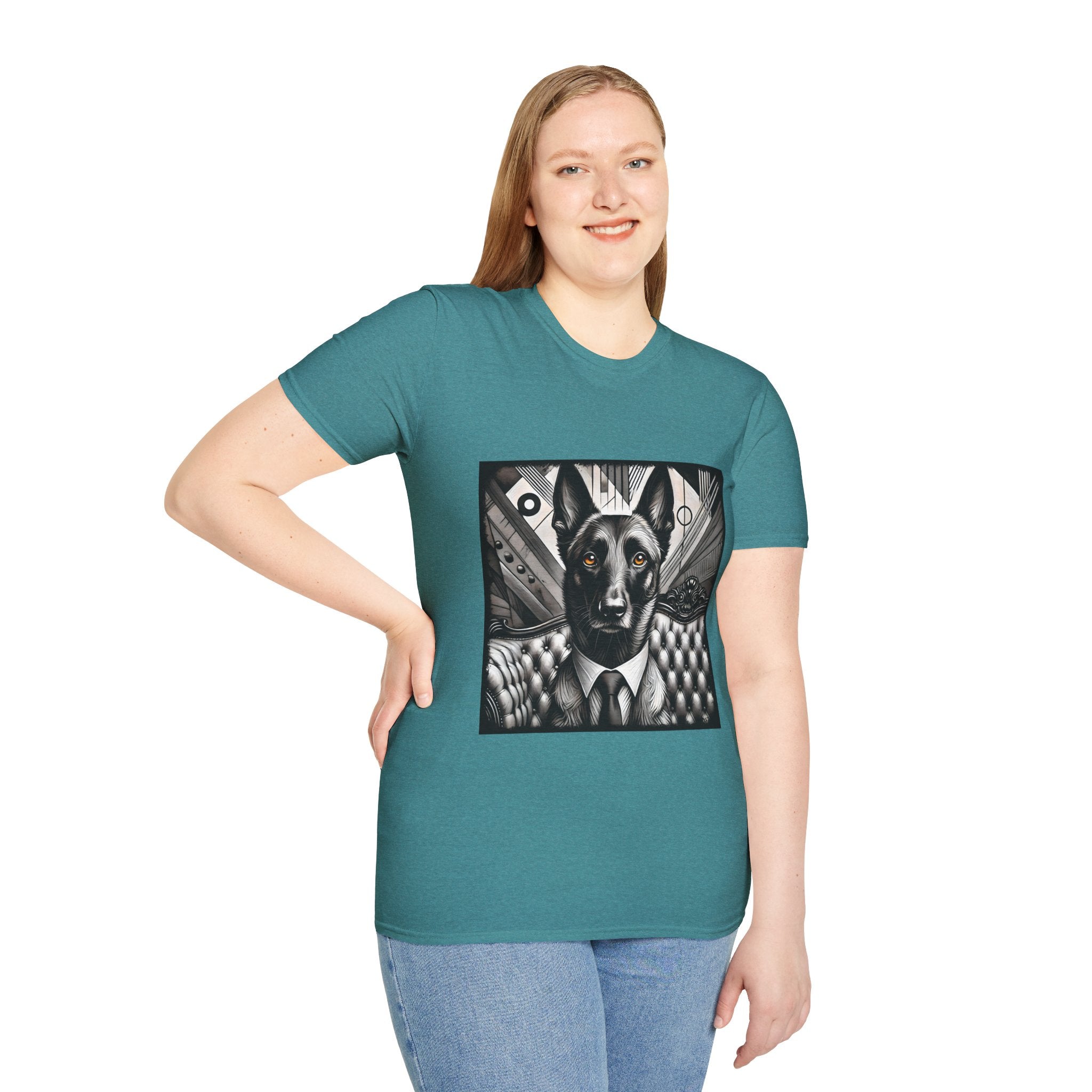 Belgian Malinois B&W Bold Eyes | Unisex Dog T-Shirt