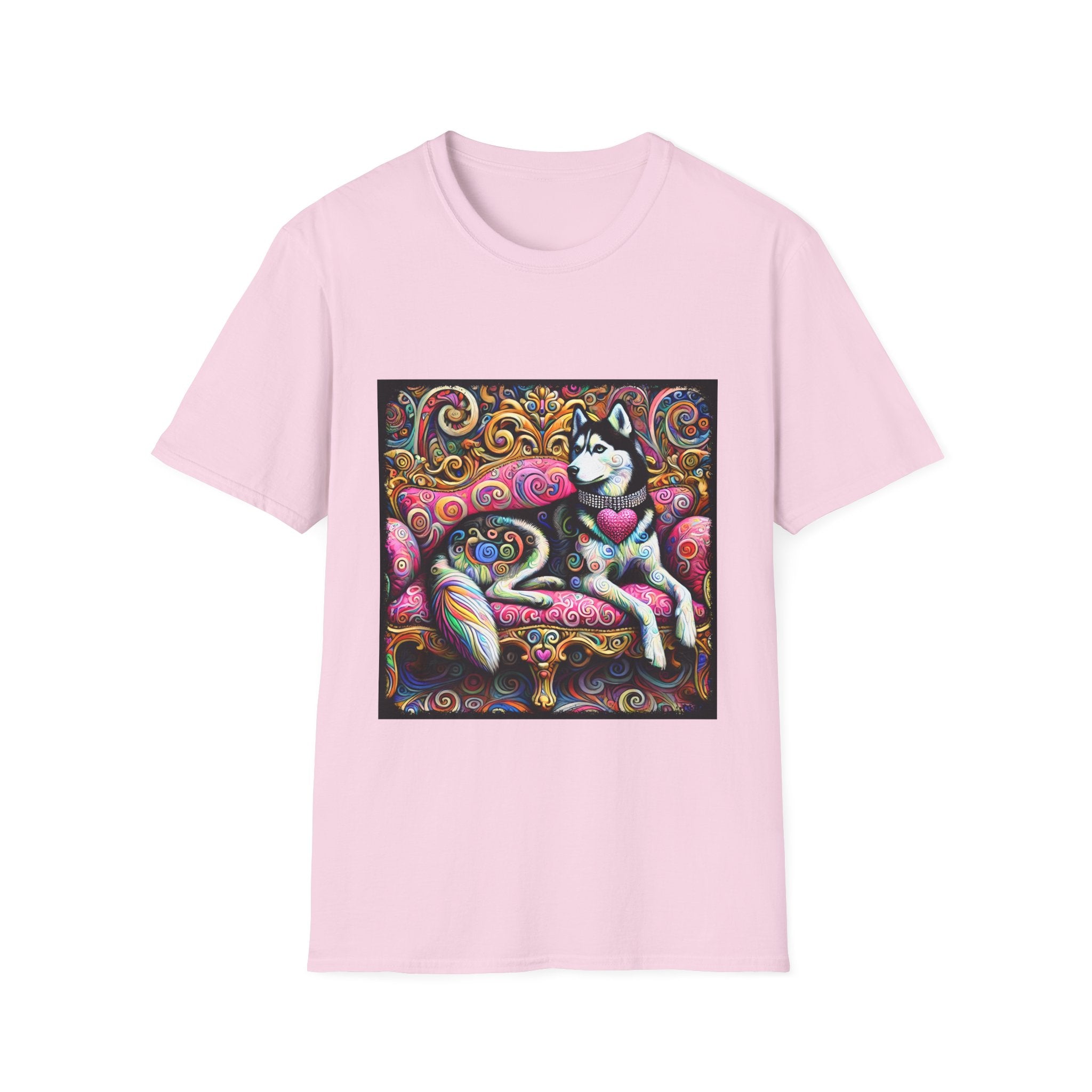 Siberian Husky Love Swirl | Unisex Dog T-Shirt