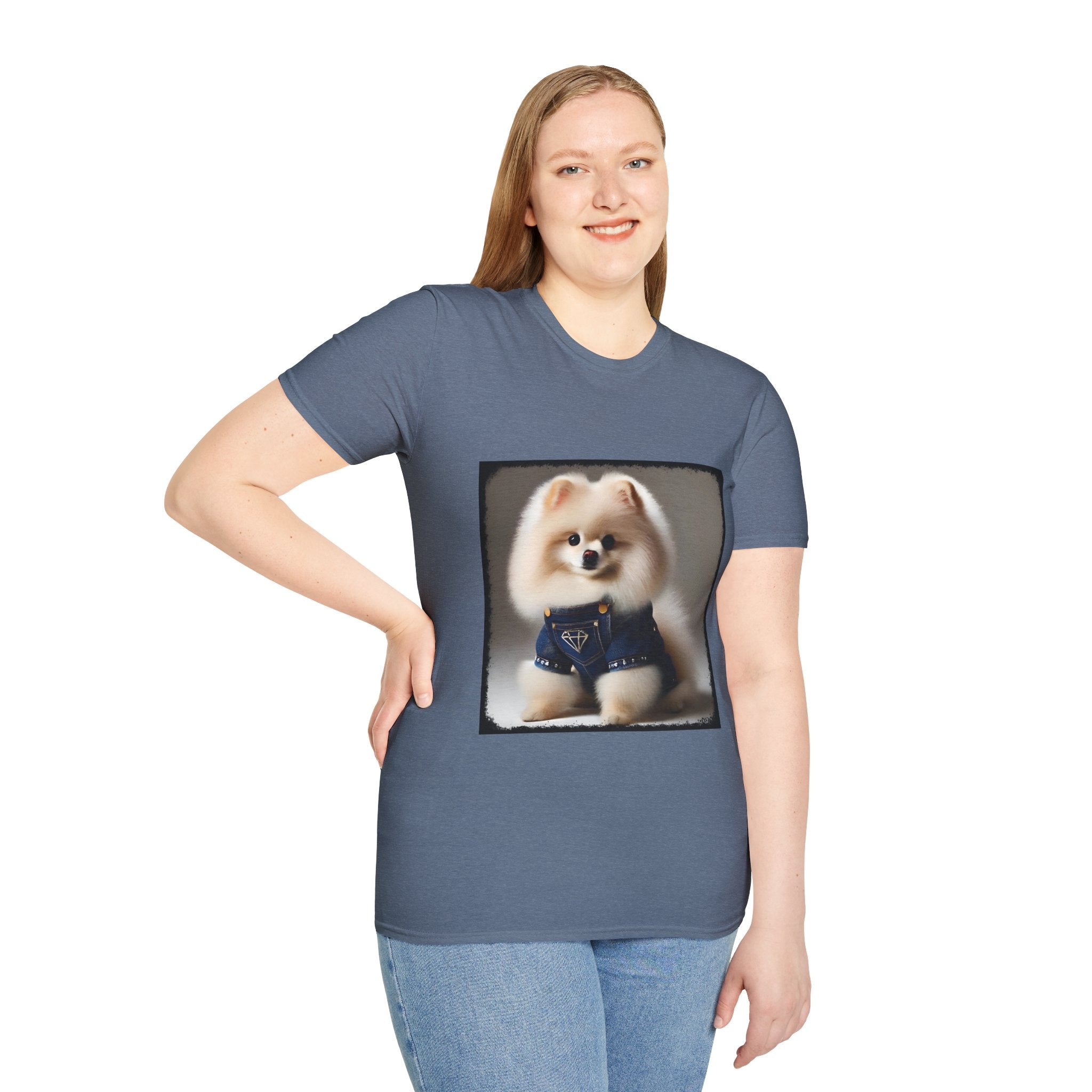 Pomeranian Pure Denim | Unisex Dog T-Shirt