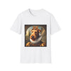 Airedale Terrier Crowned Gent design dog lover unisex t-shirt in white