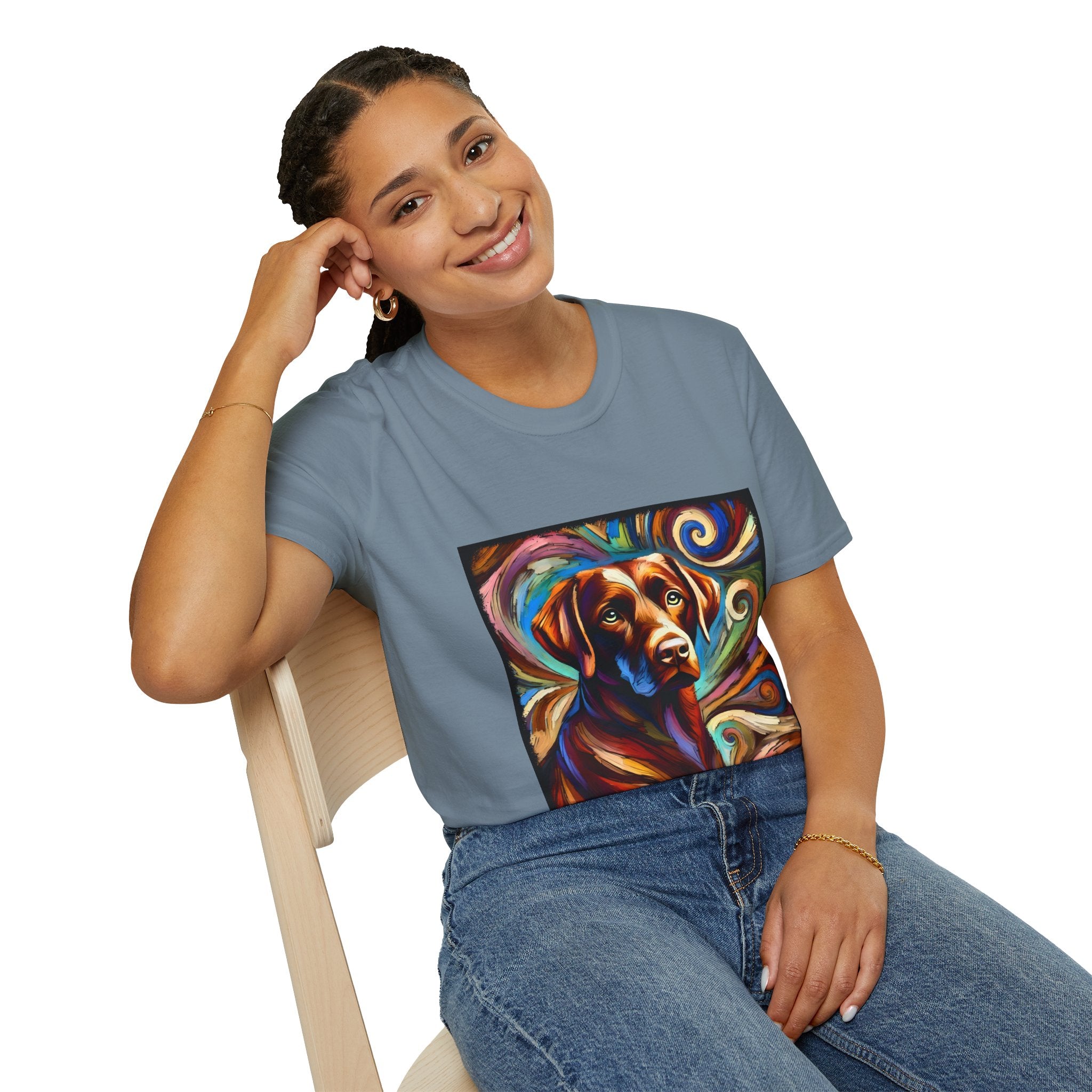 Labrador Retriever Bold Swirl | Unisex Dog T-Shirt