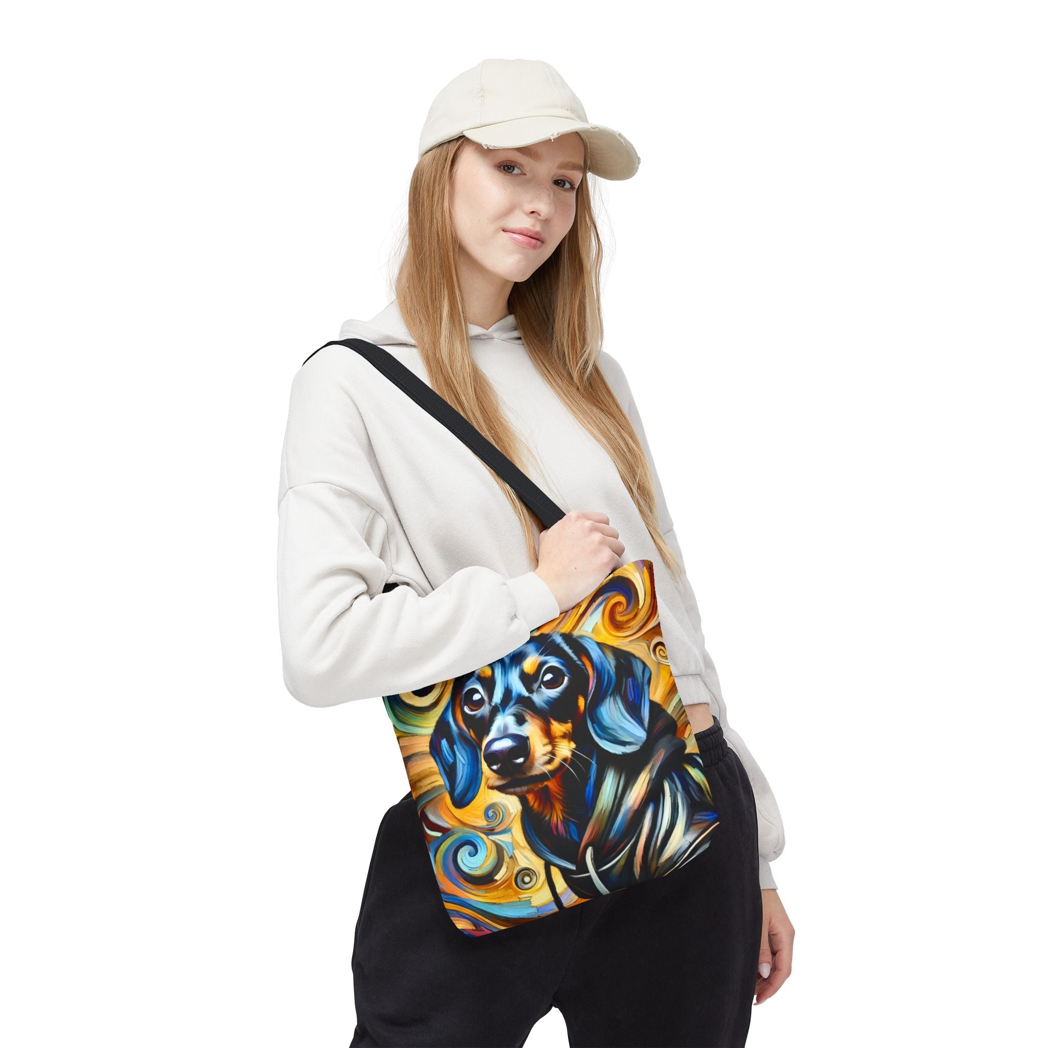 Dachshund Tote Bag | Chill Swirl Dog Lover Gift