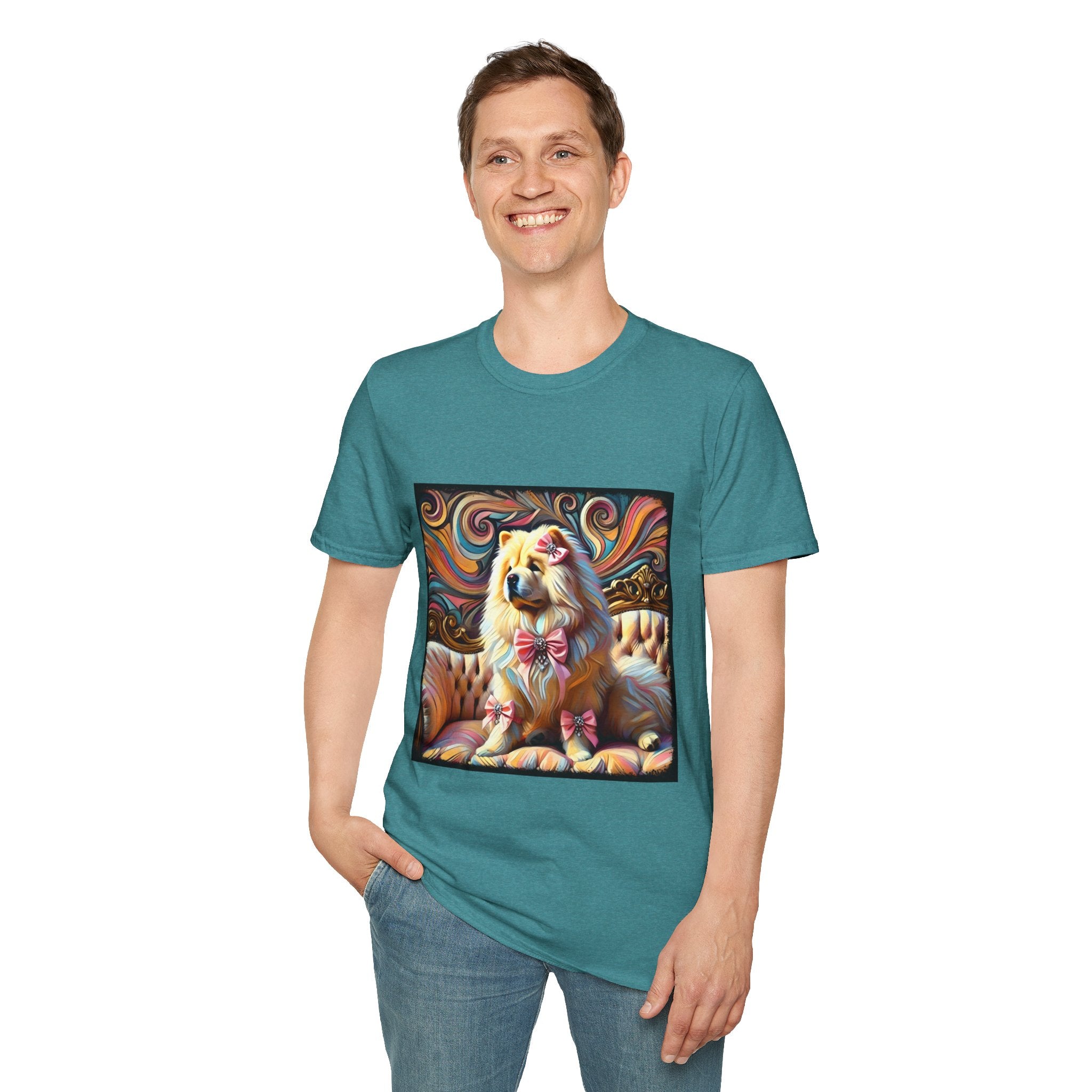 Chow Chow Pink Swirl | Unisex Dog T-Shirt