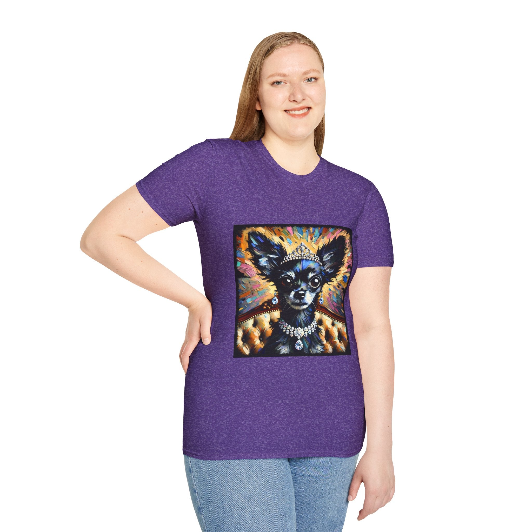 Chihuahua Diamond Earring Classic | Unisex Dog T-Shirt