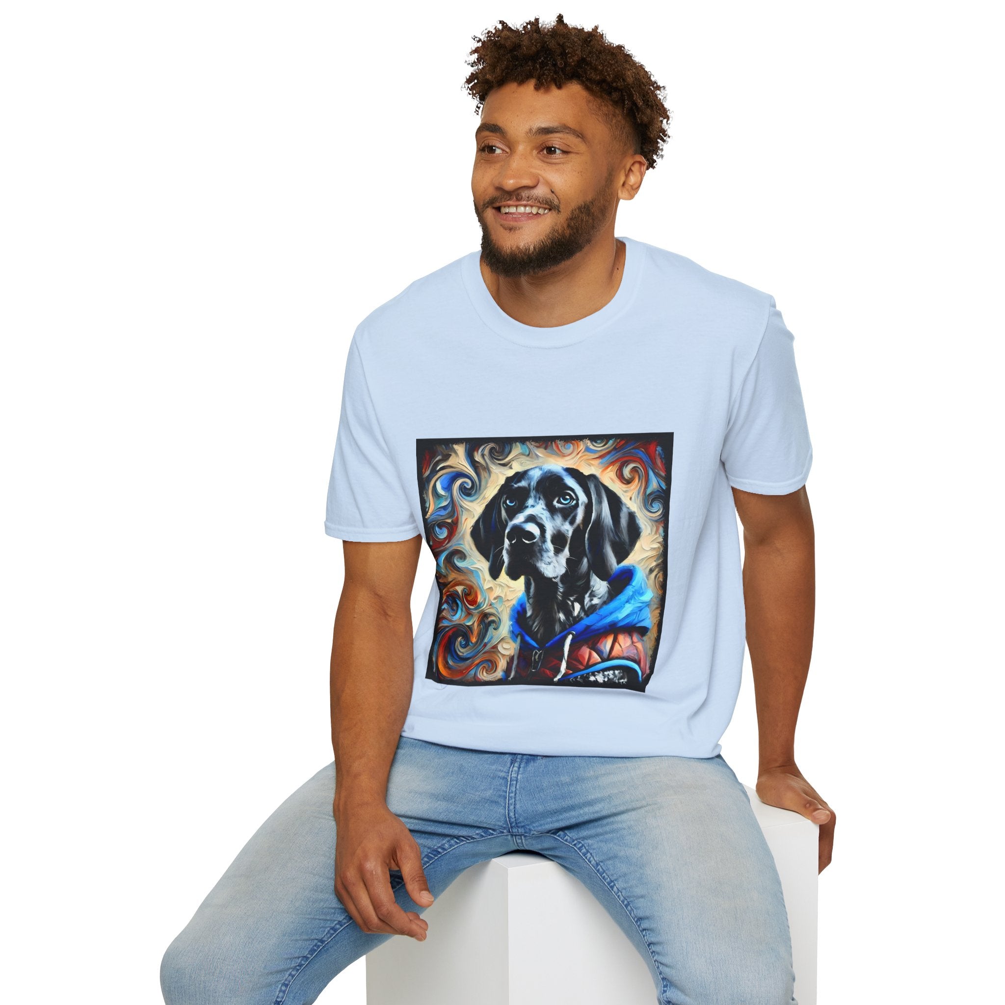 German Shorthaired Pointer Urban Swirl | Unisex Dog T-Shirt