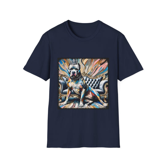 American Pit Bull Terrier Bold Classic design dog lover unisex t-shirt in navy
