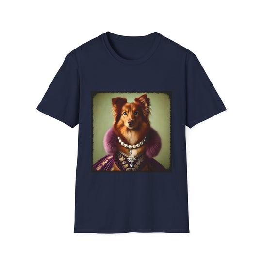 Miniature American Shepherd Red Queen design dog lover unisex t-shirt in navy