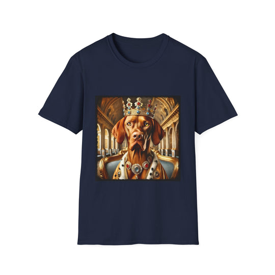 Vizsla King Supreme design dog lover unisex t-shirt in navy