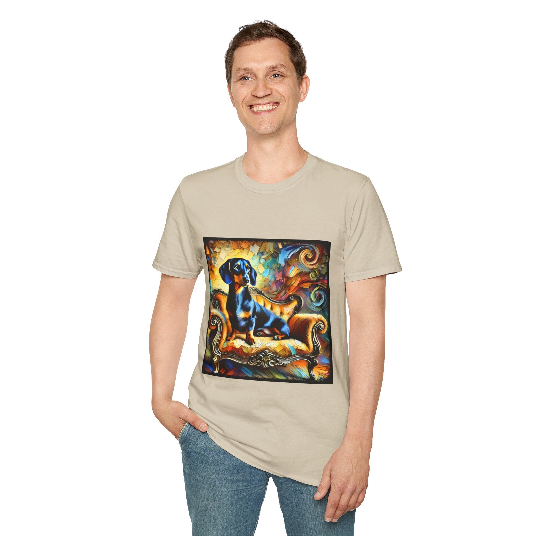 Dachshund Bold Swirl | Unisex Dog T-Shirt