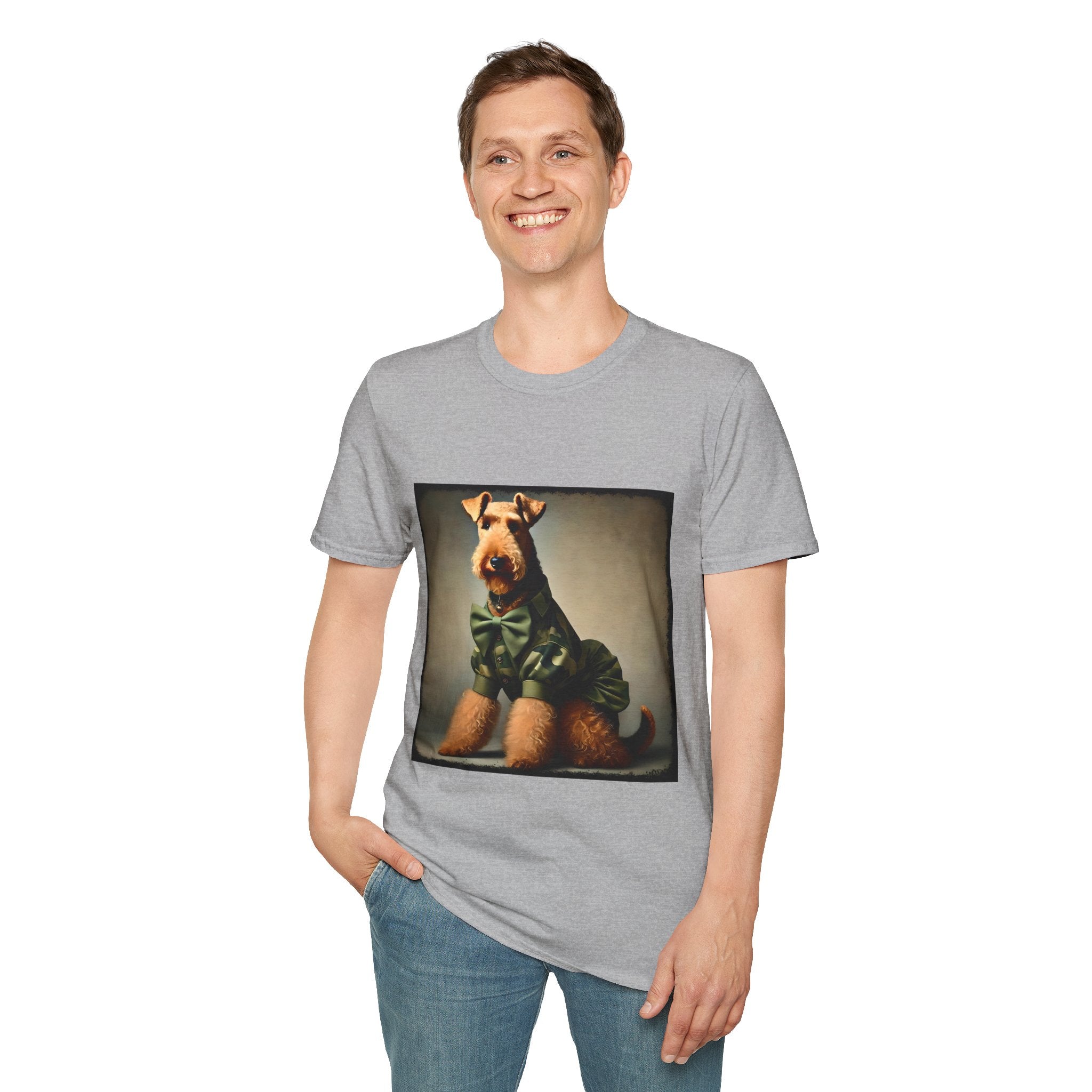 Airedale Terrier Tactical Diva design dog lover unisex t-shirt
