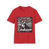 American Pit Bull Terrier Shirt | B&W Red Bow Dog Lover Tee