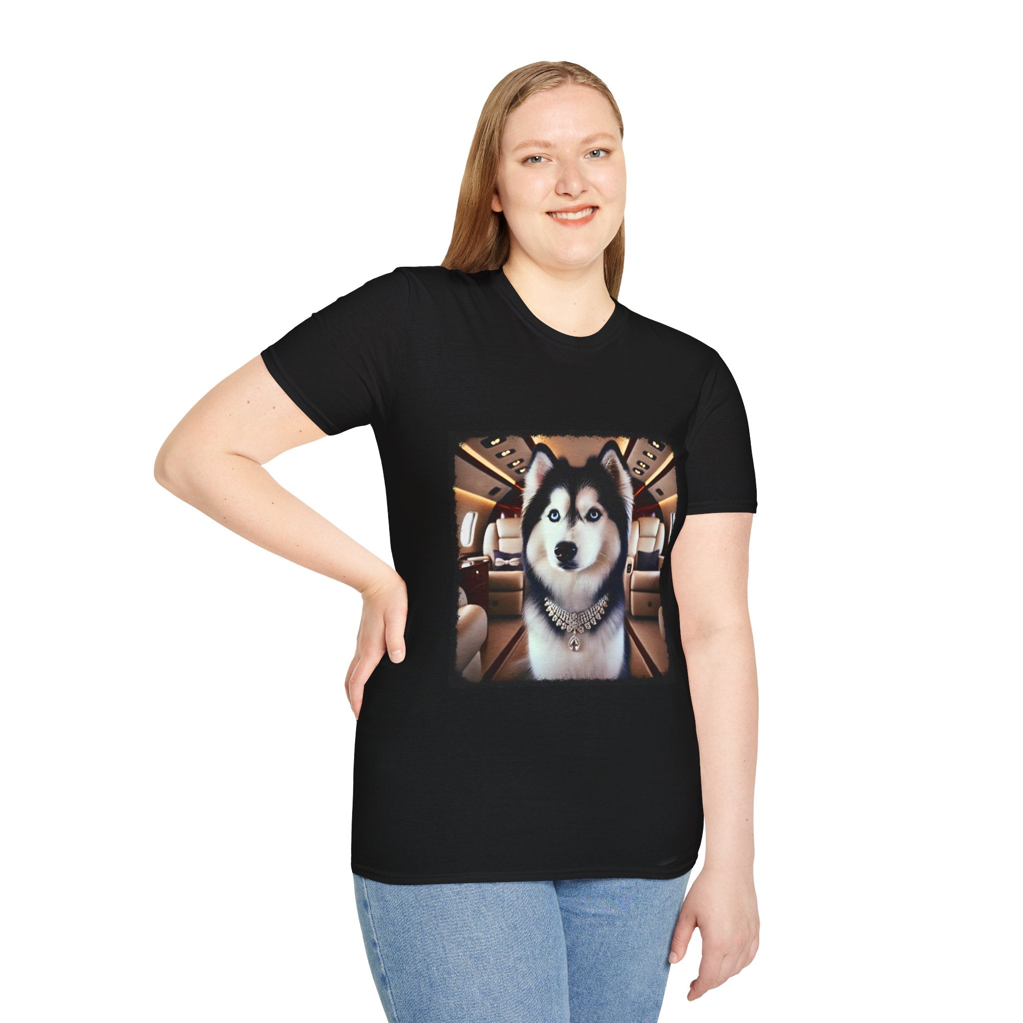 Siberian Husky Frequent Flier | Unisex Dog T-Shirt