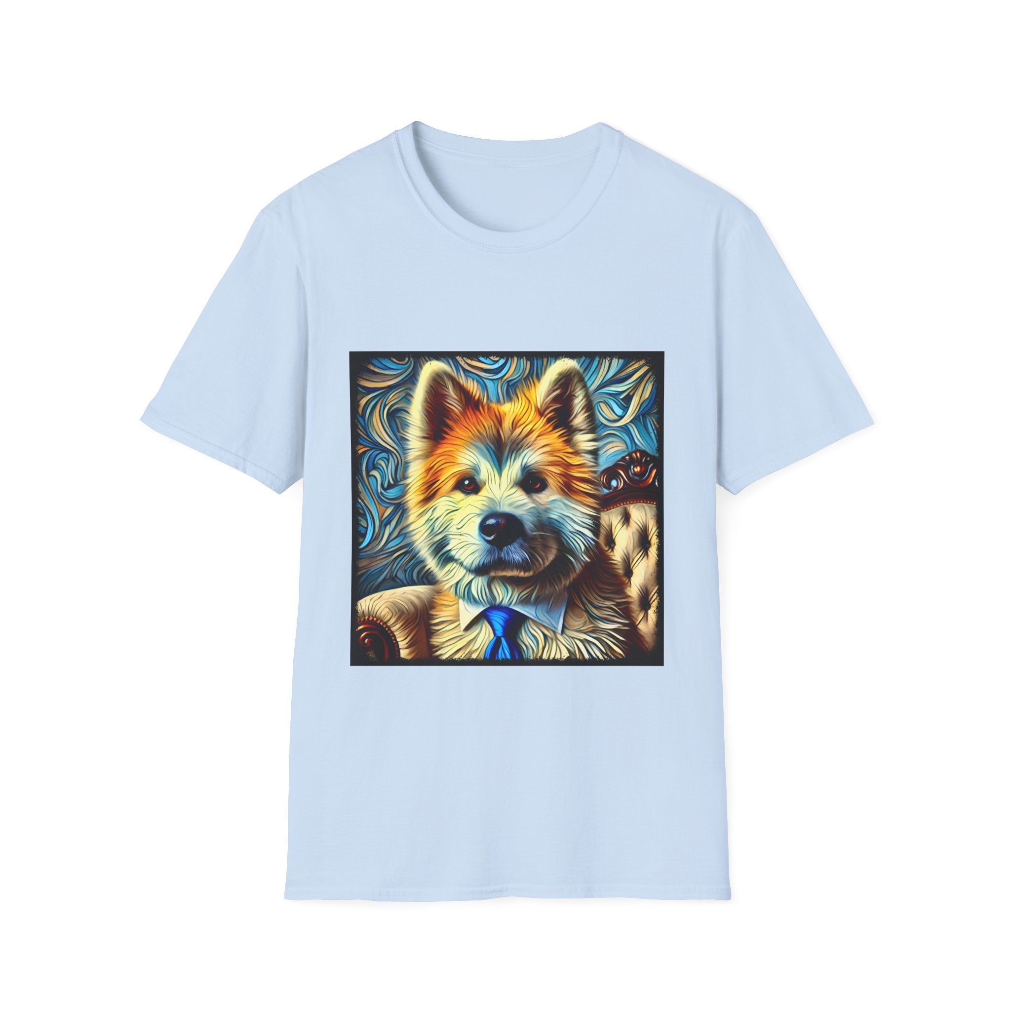 Akita Shirt | Bold Gentleman Swirl Dog Lover Tee