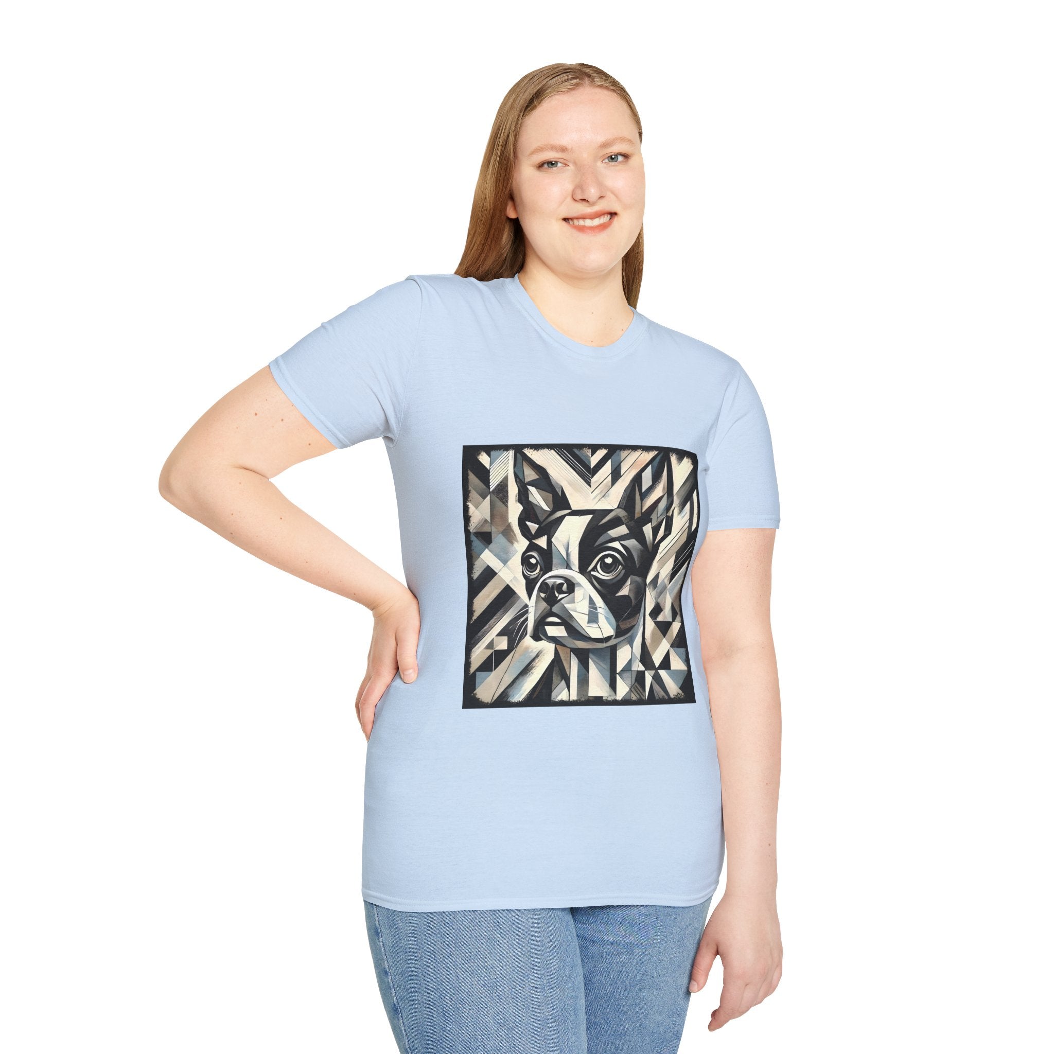 Boston Terrier Geometric | Unisex Dog T-Shirt