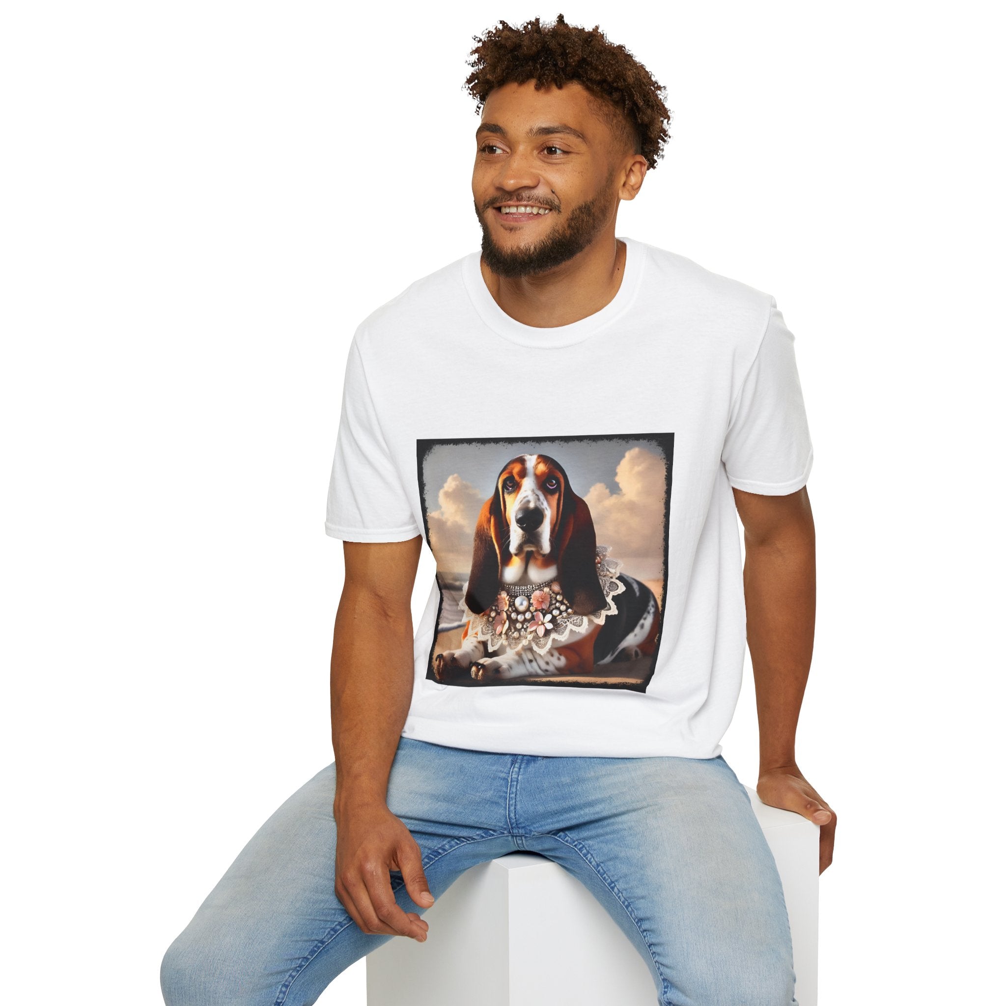 Basset Hound Beach Beauty | Unisex Dog T-Shirt
