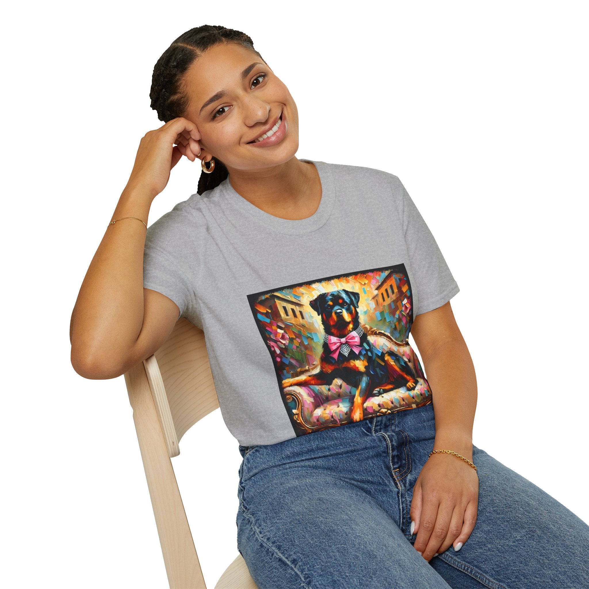 Rottweiler Diamond Princess Classic | Unisex Dog T-Shirt