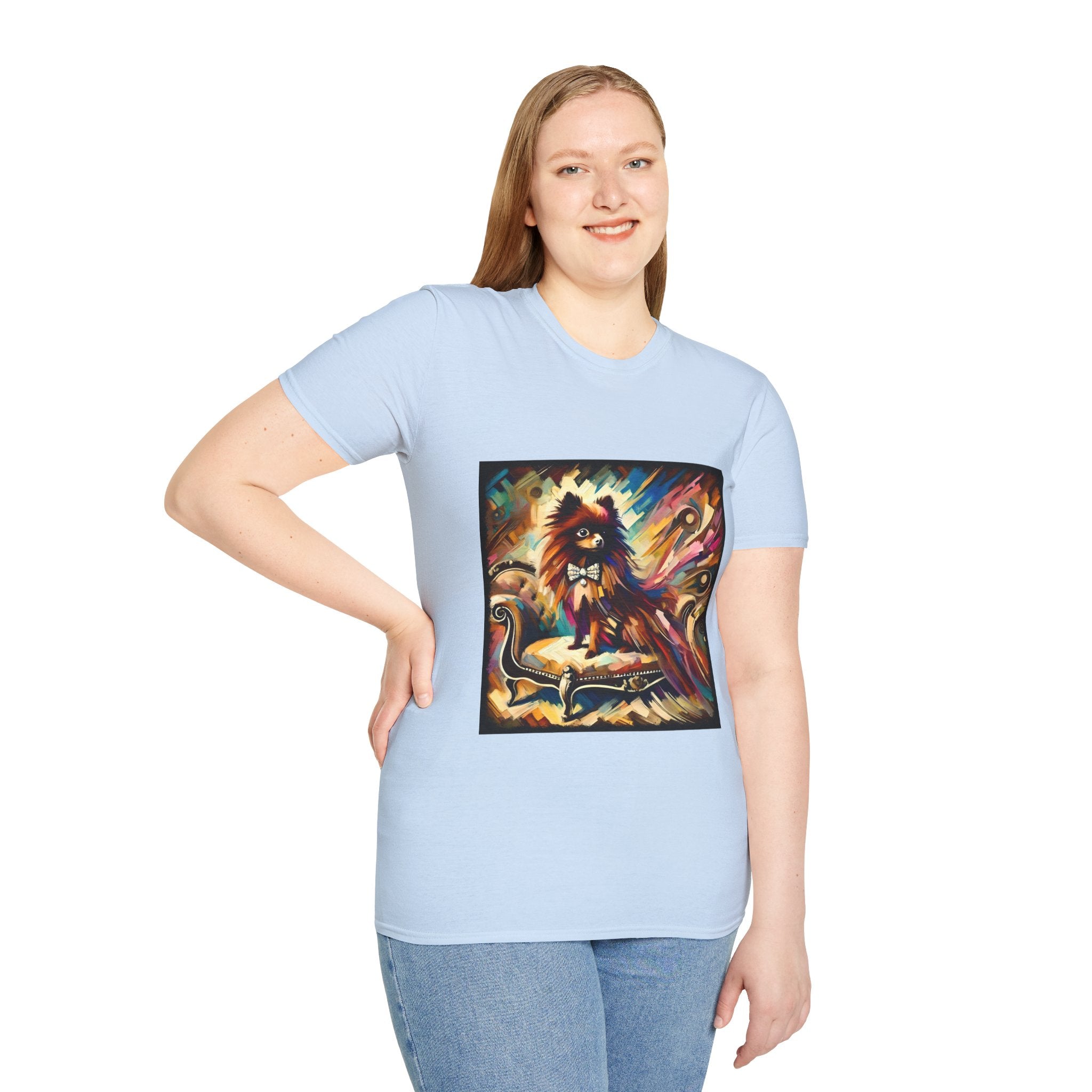 Pomeranian Bold Swirl | Unisex Dog T-Shirt