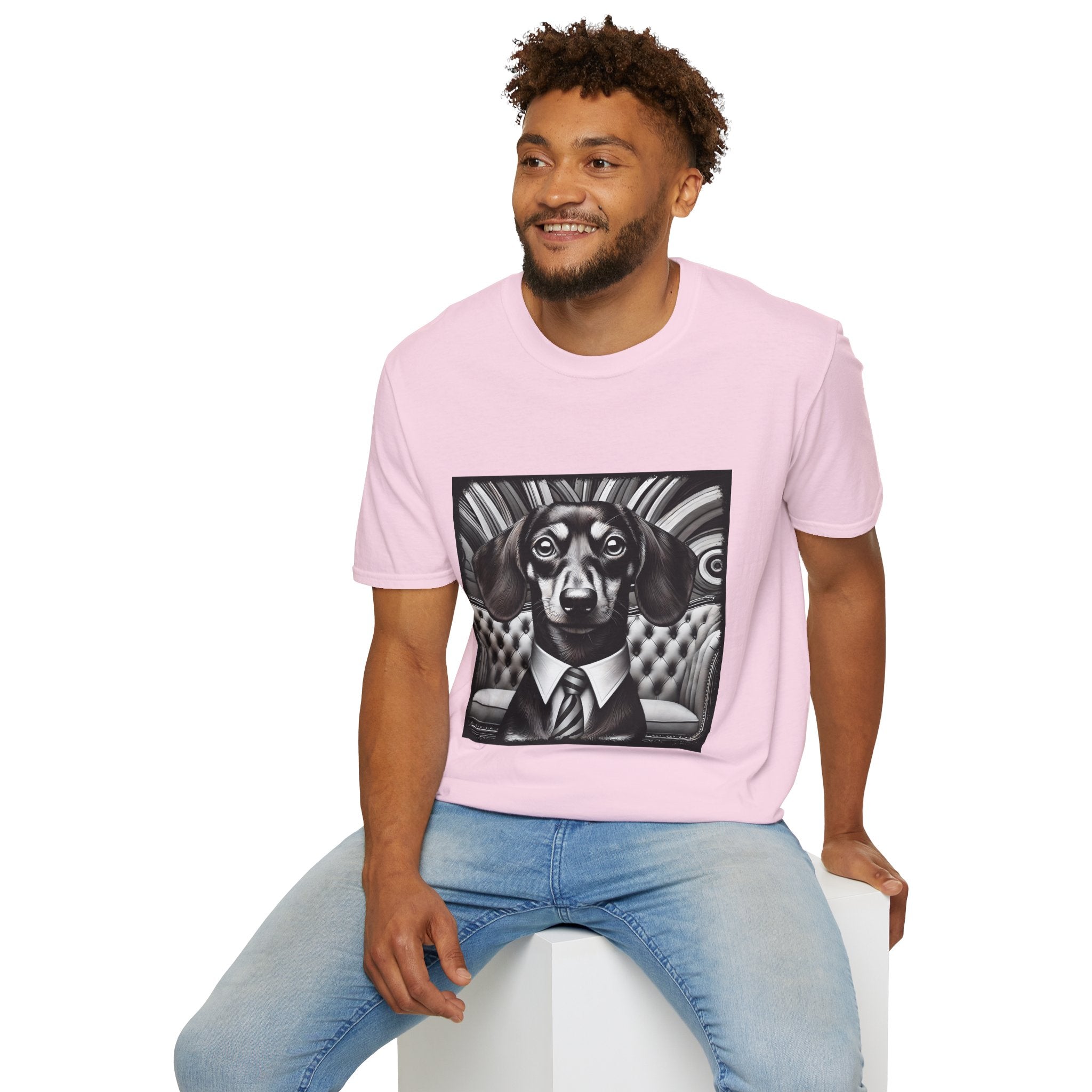 Dachshund B&W Gentleman | Unisex Dog T-Shirt
