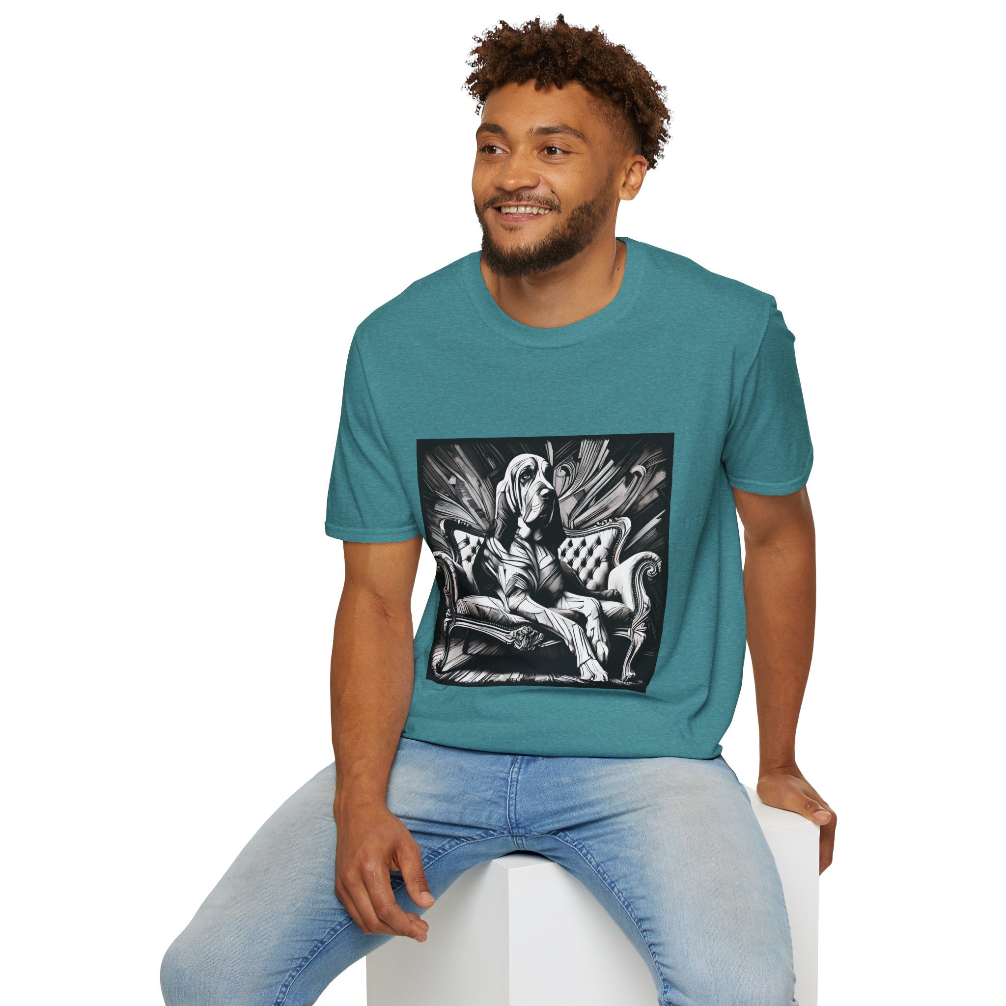 Bloodhound B&W Bold | Unisex Dog T-Shirt