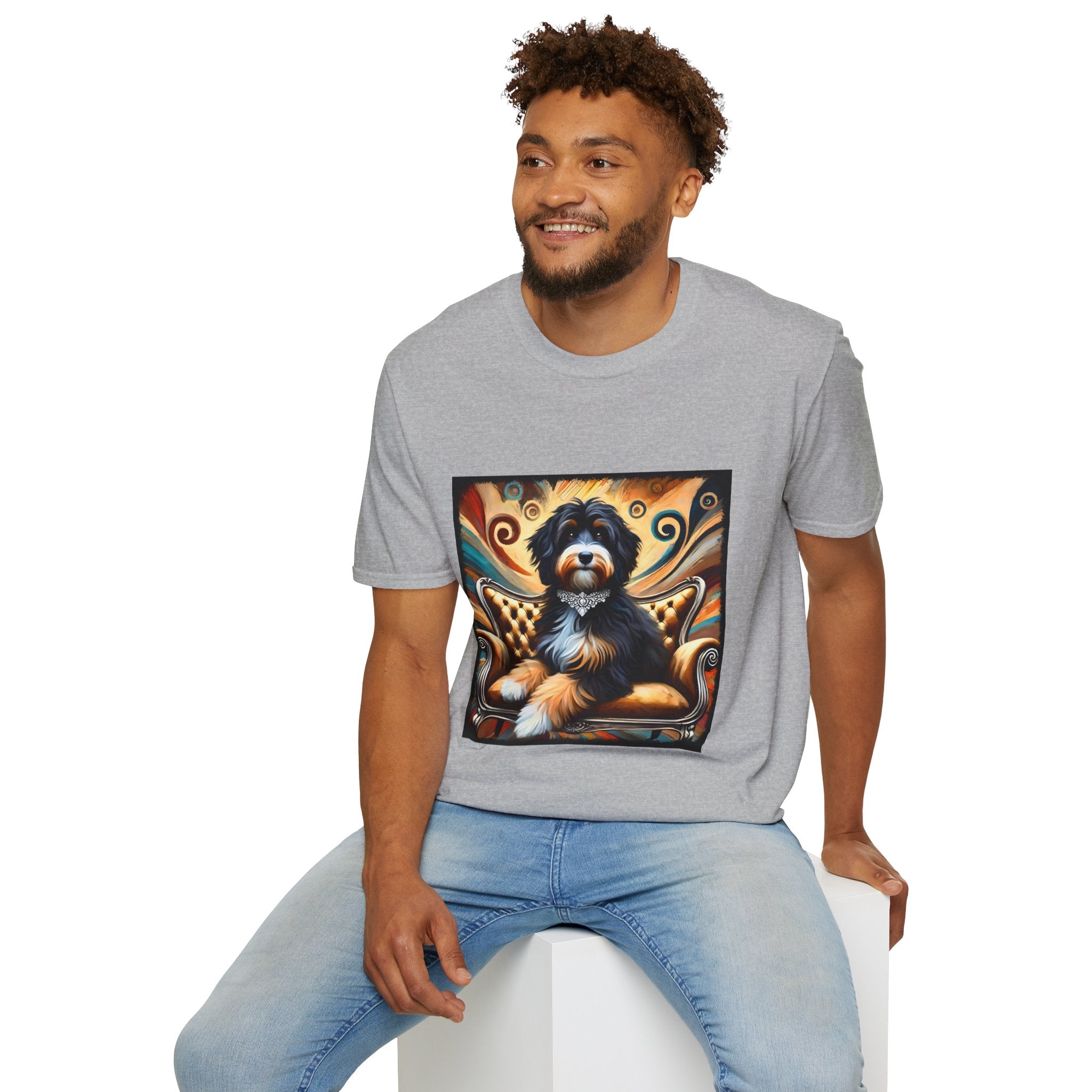 Bernedoodle Diamond Swirl | Unisex Dog T-Shirt