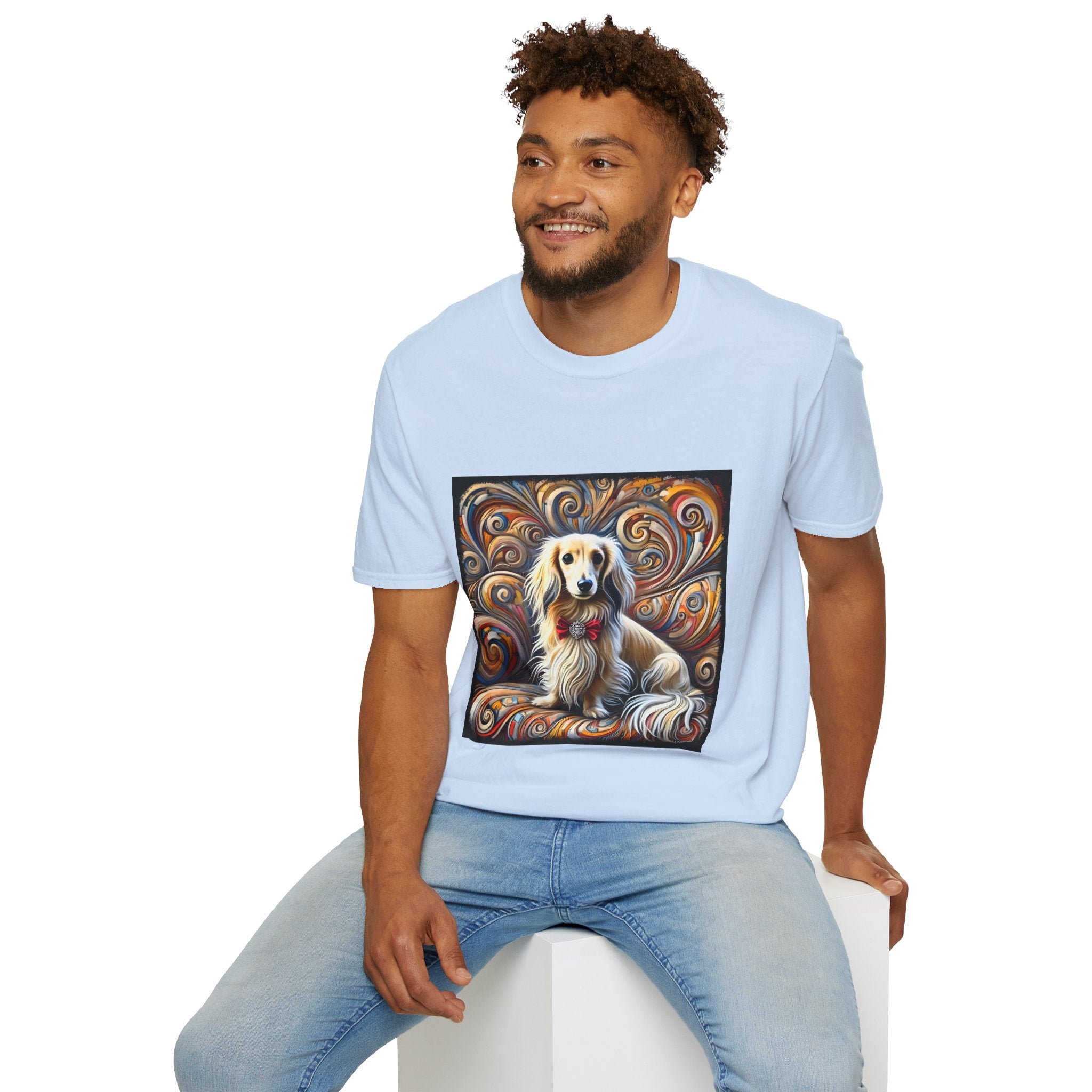 Dachshund Blissful Swirl | Unisex Dog T-Shirt