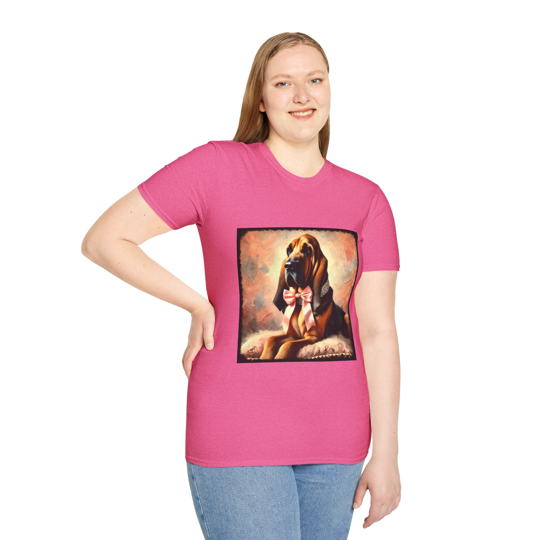 Bloodhound Poised Classic | Unisex Dog T-Shirt