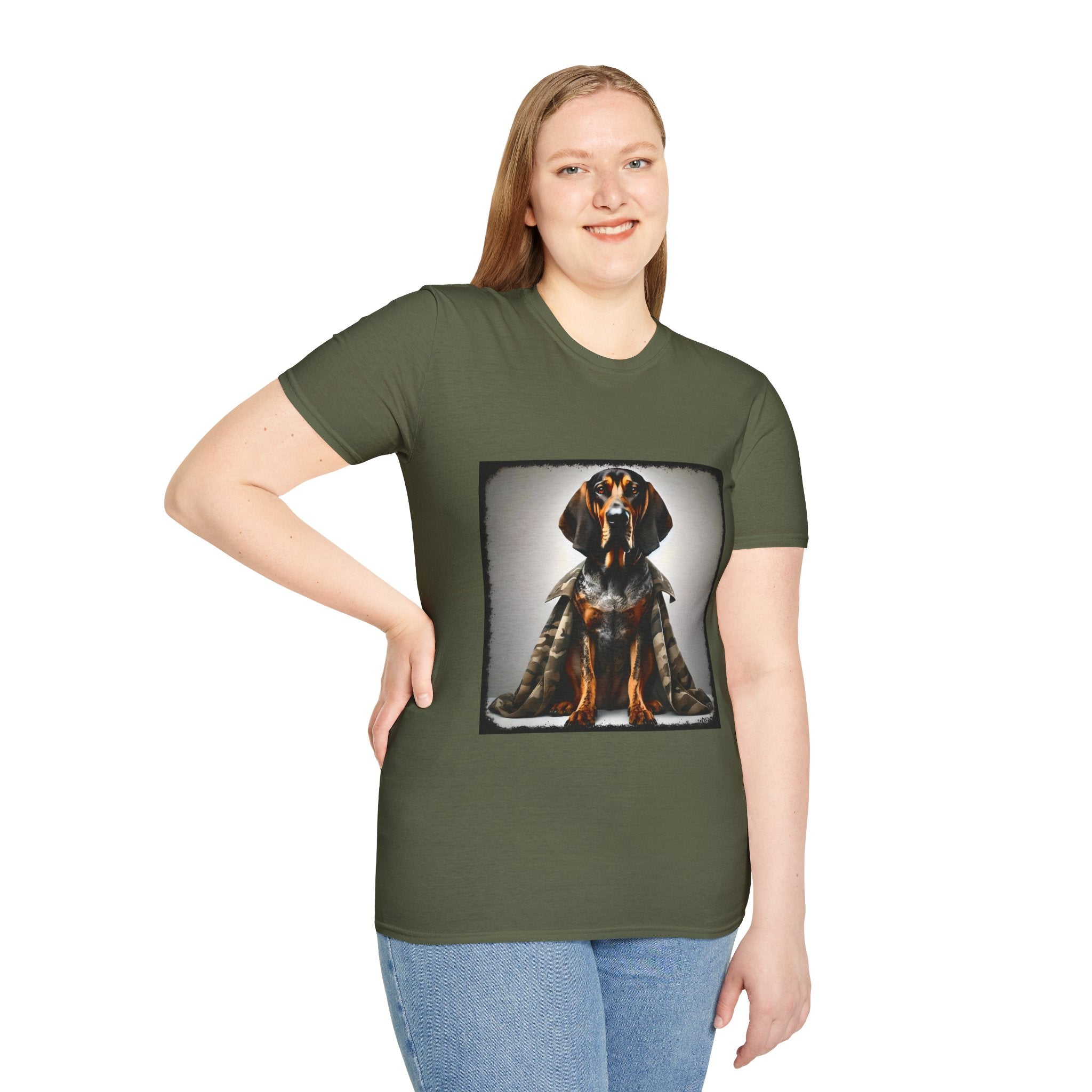 Coonhound Combat Cutie | Unisex Dog T-Shirt
