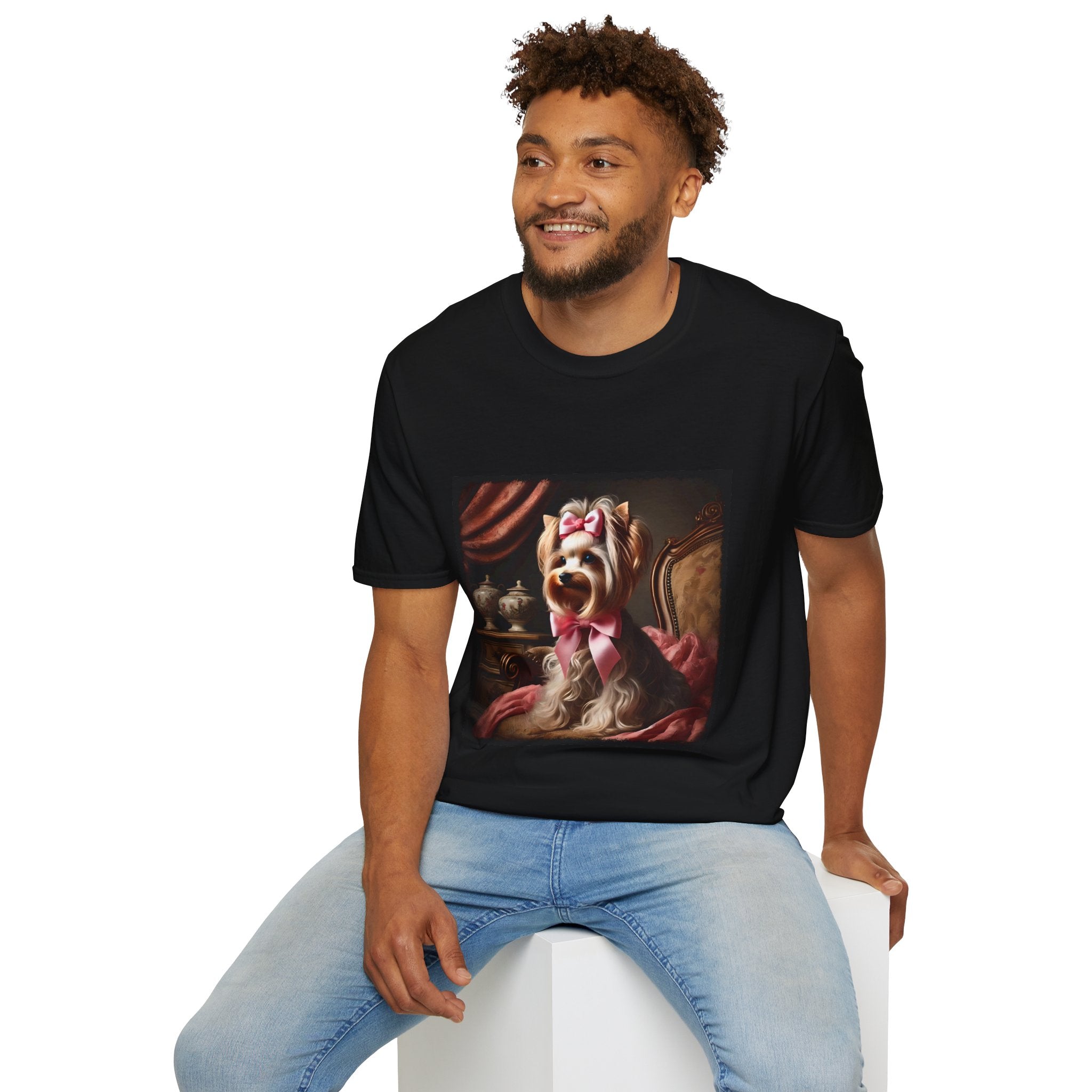 Yorkshire Terrier Pink Bow Princess | Unisex Dog T-Shirt