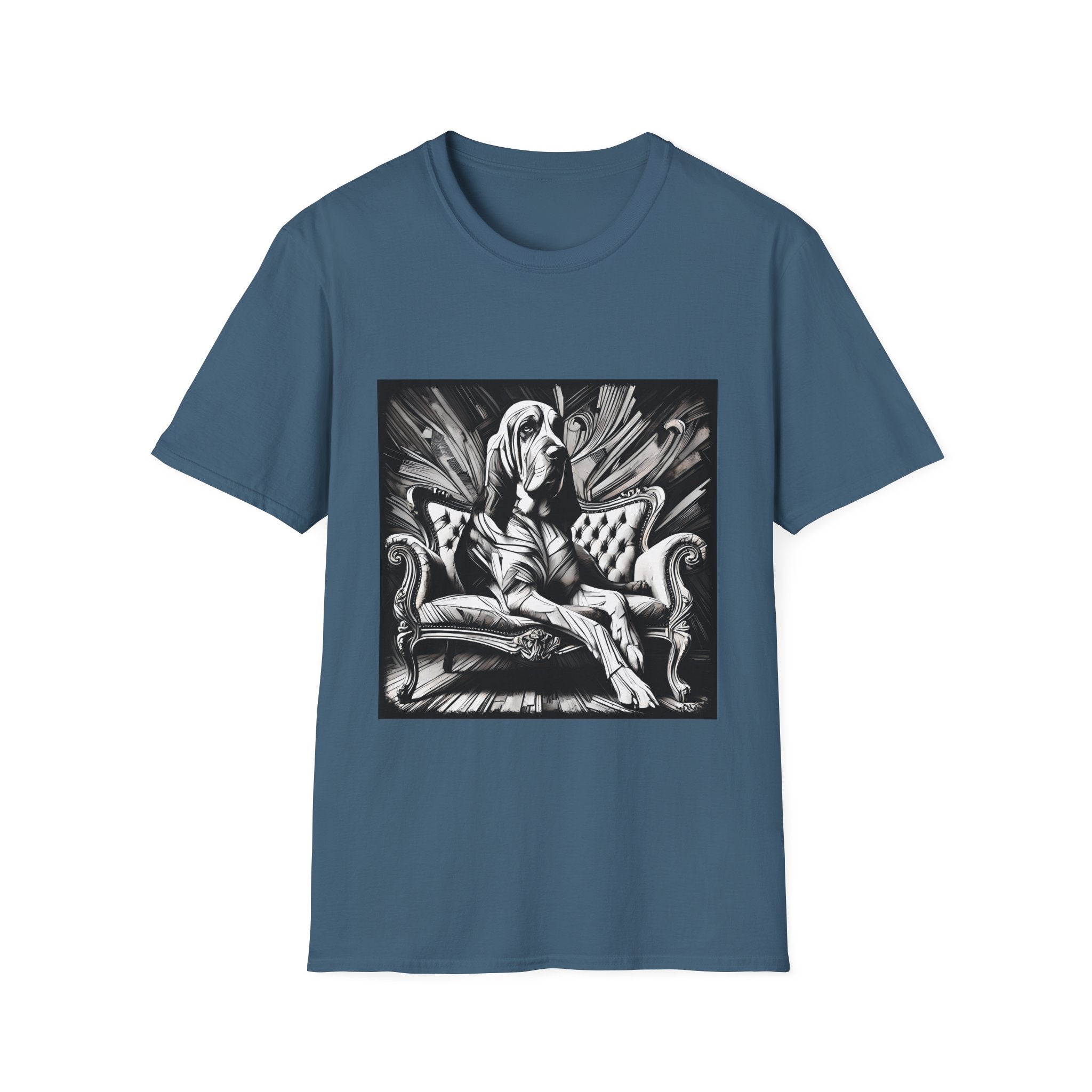 Bloodhound B&W Bold | Unisex Dog T-Shirt
