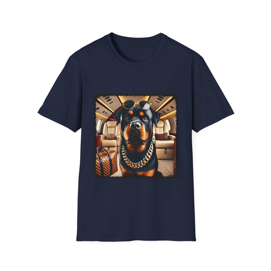 Rottweiler Sky Luxe design dog lover unisex t-shirt in navy